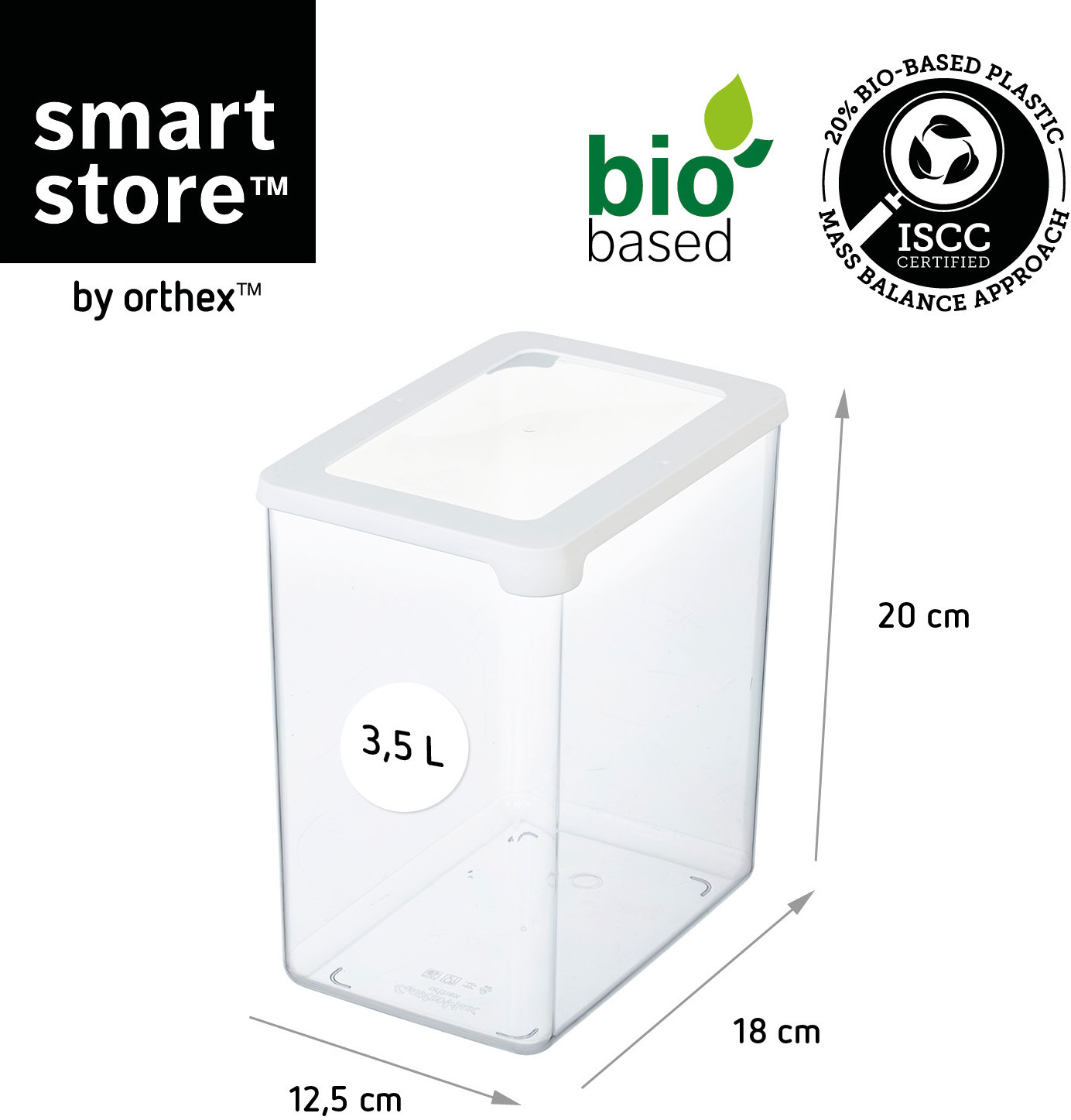 SmartStore Vision säilytysrasiasetti, 4 x 3.5L