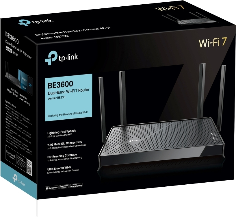 TP-LINK Archer BE230 Dual-Band WiFi 7 -reititin