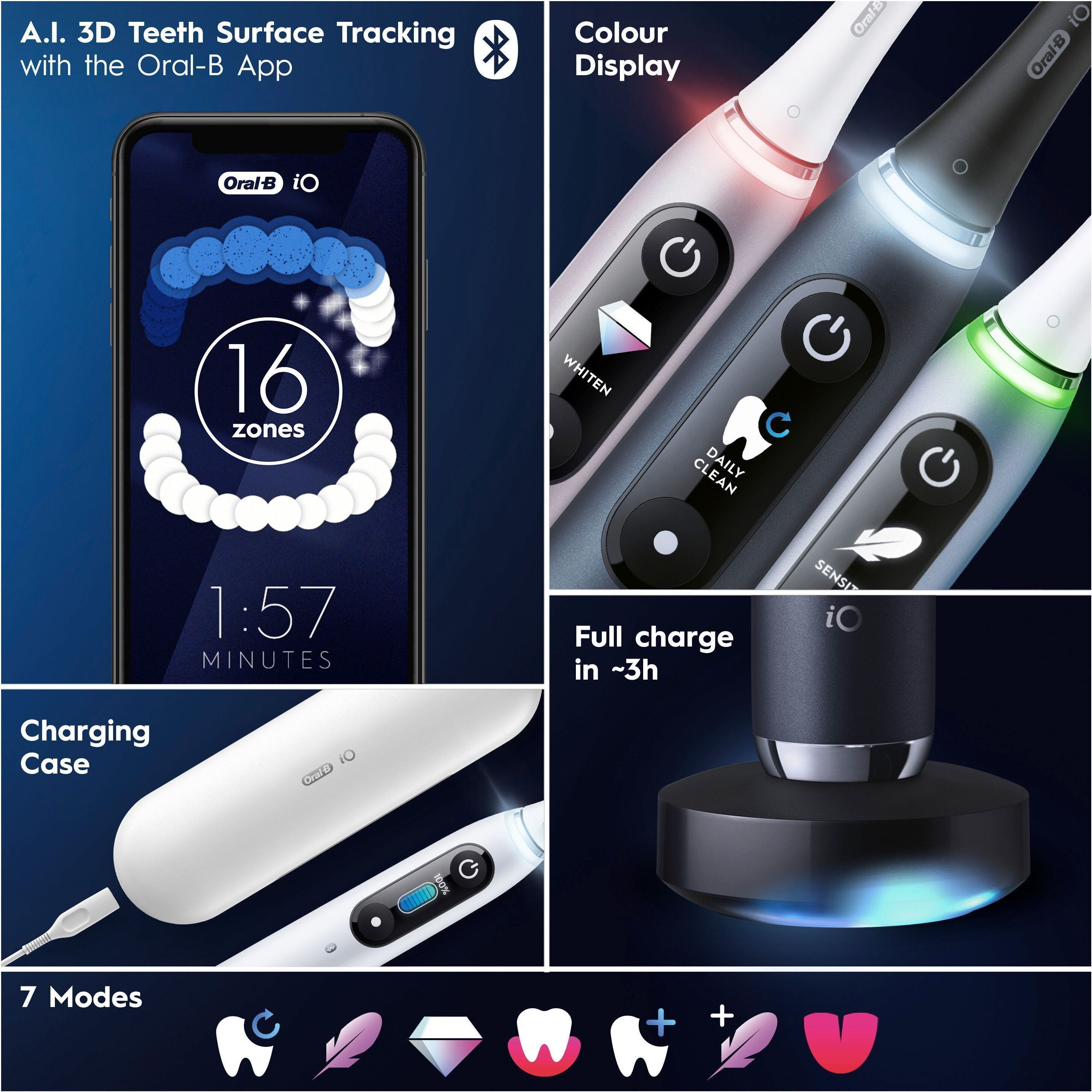Oral-B iO Series 9s sähköhammasharja, musta