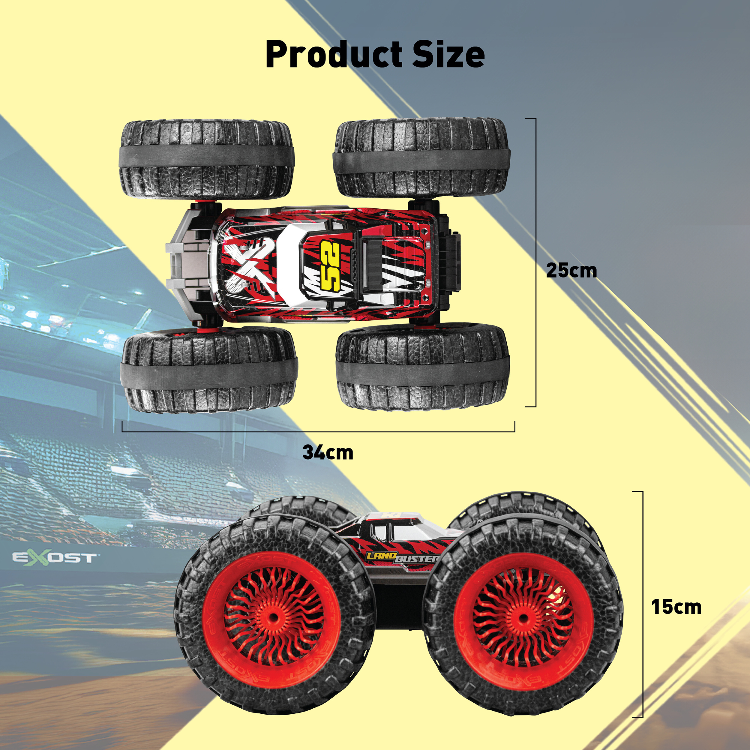 Exost Land Buster - kauko-ohjattava stunttiauto