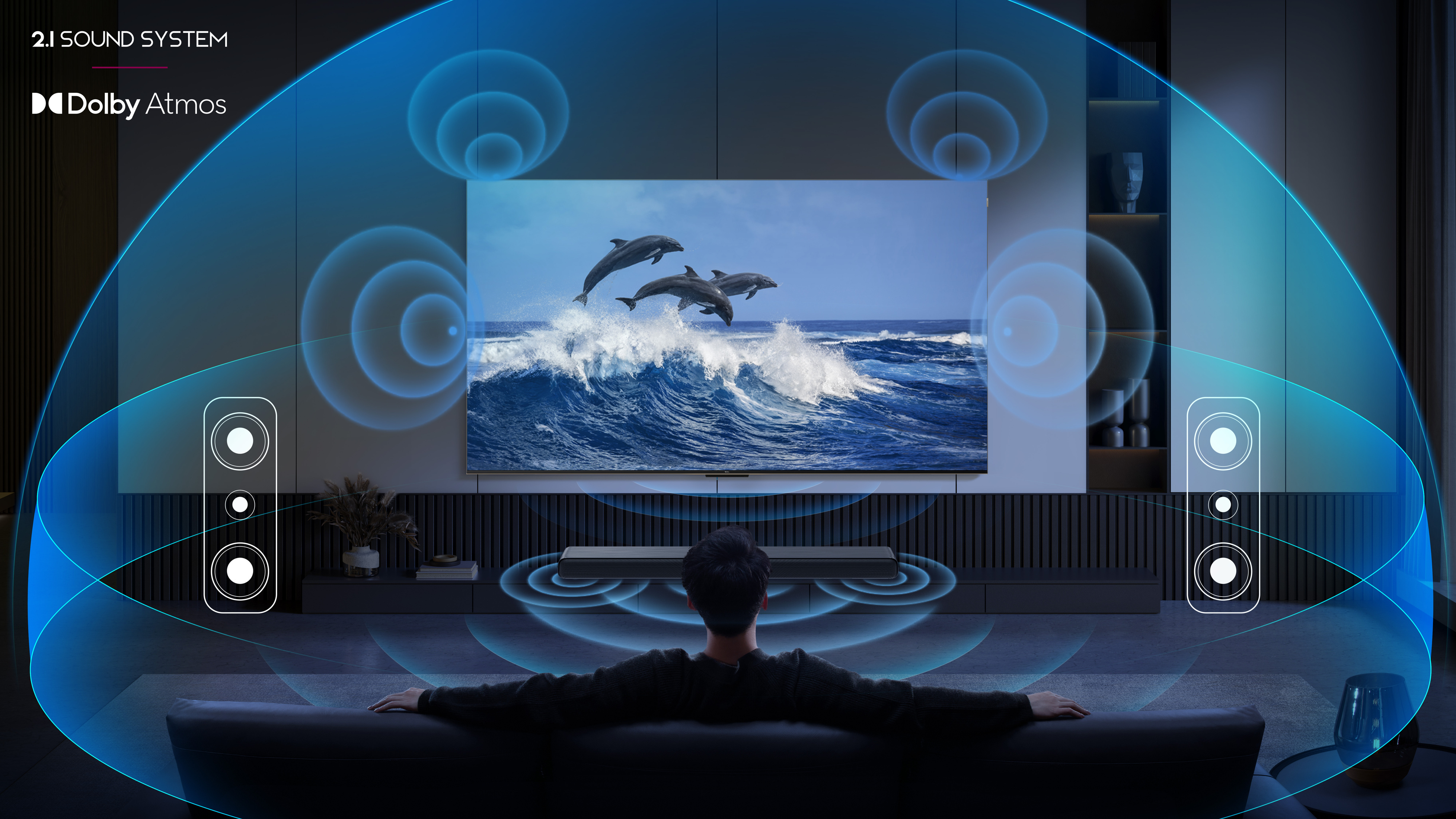 TCL S55H 2.1 Dolby Atmos Soundbar -äänijärjestelmä