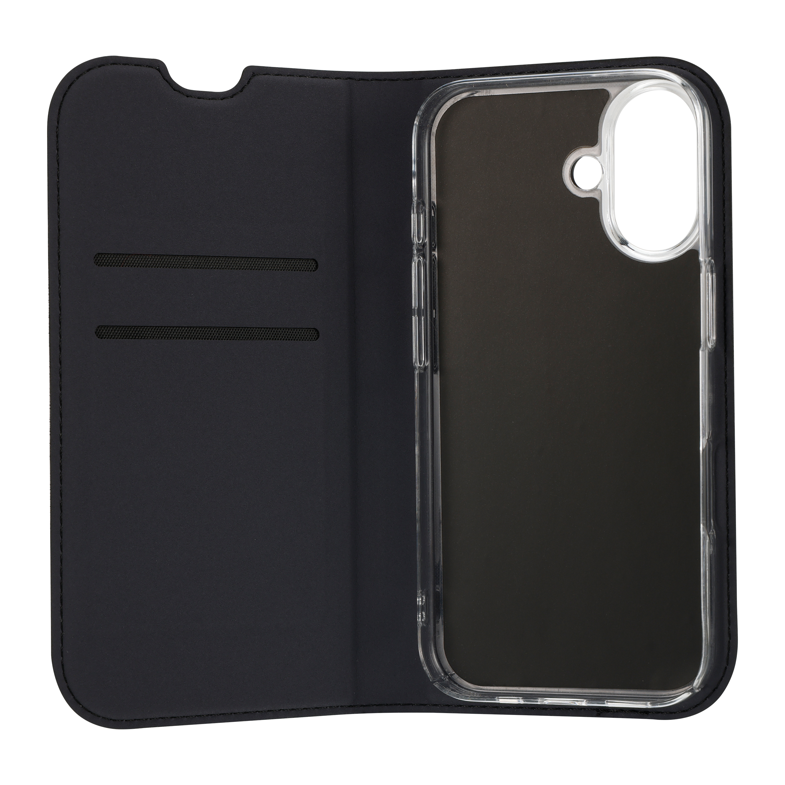 FoneKit BookCase suojakotelo, iPhone 17, musta