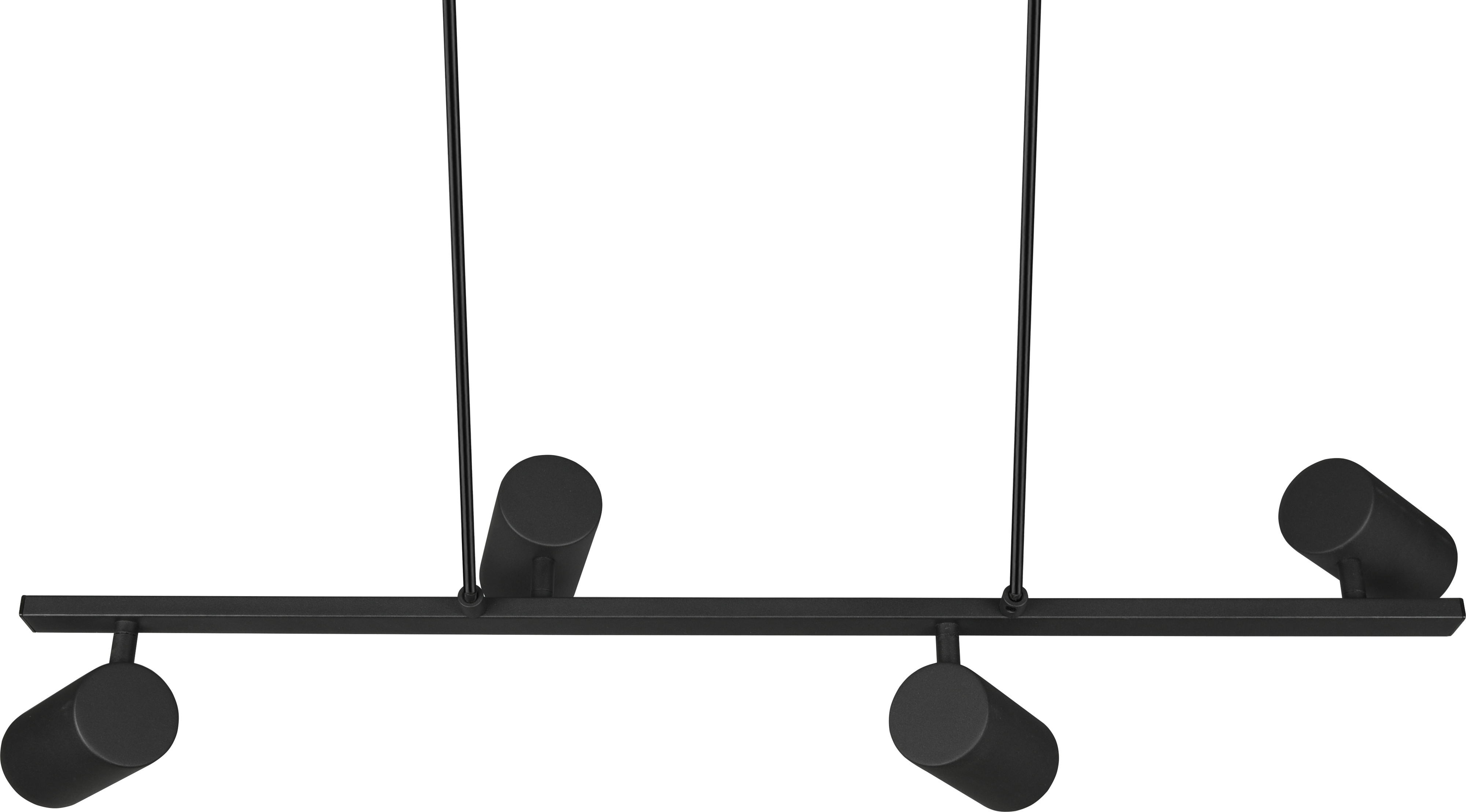 Trio Marley -riippuvalaisin 80 cm, 4-osainen, GU10, mattamusta