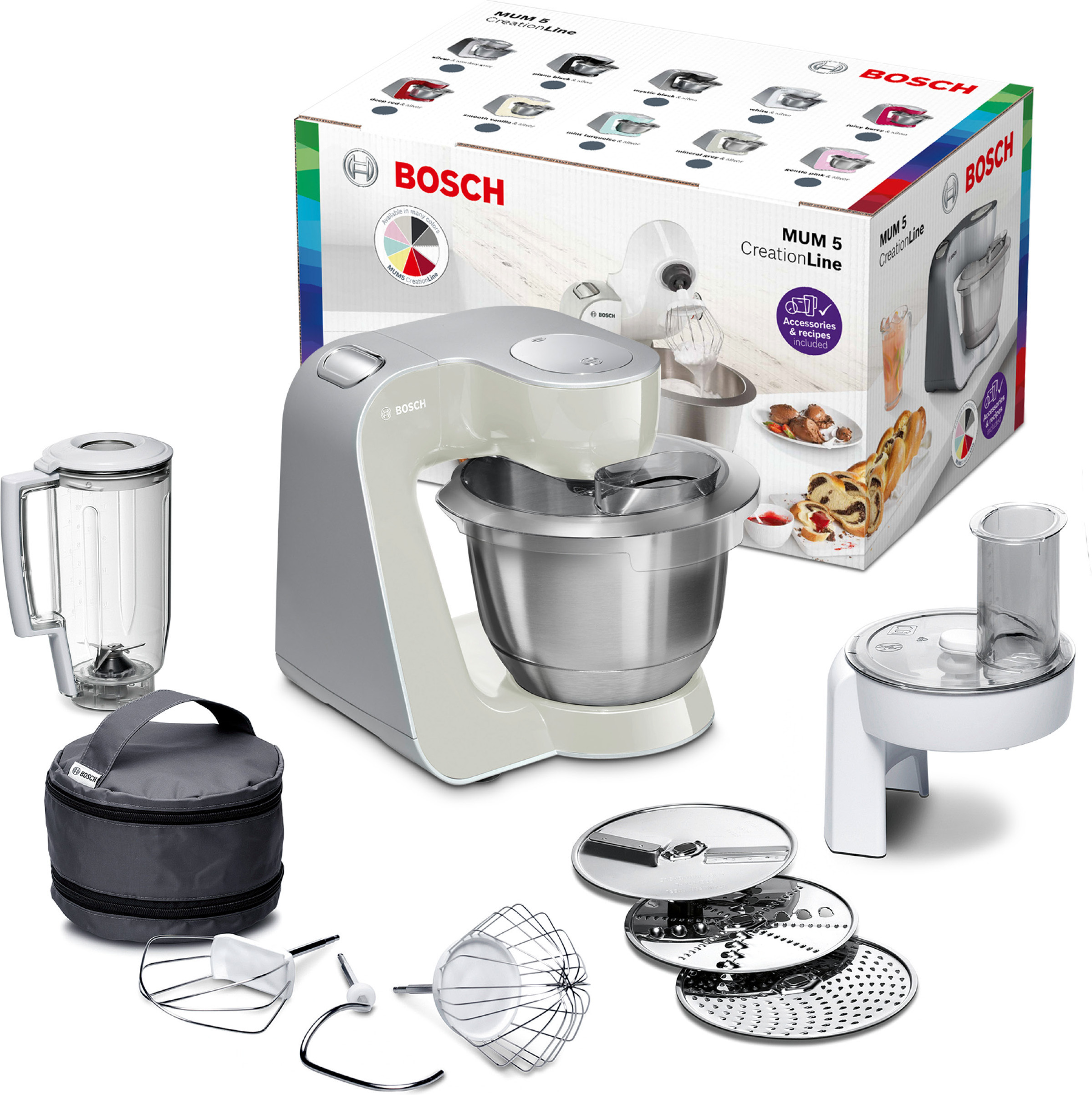 Bosch MUM58L20 Serie 4 -yleiskone, harmaa