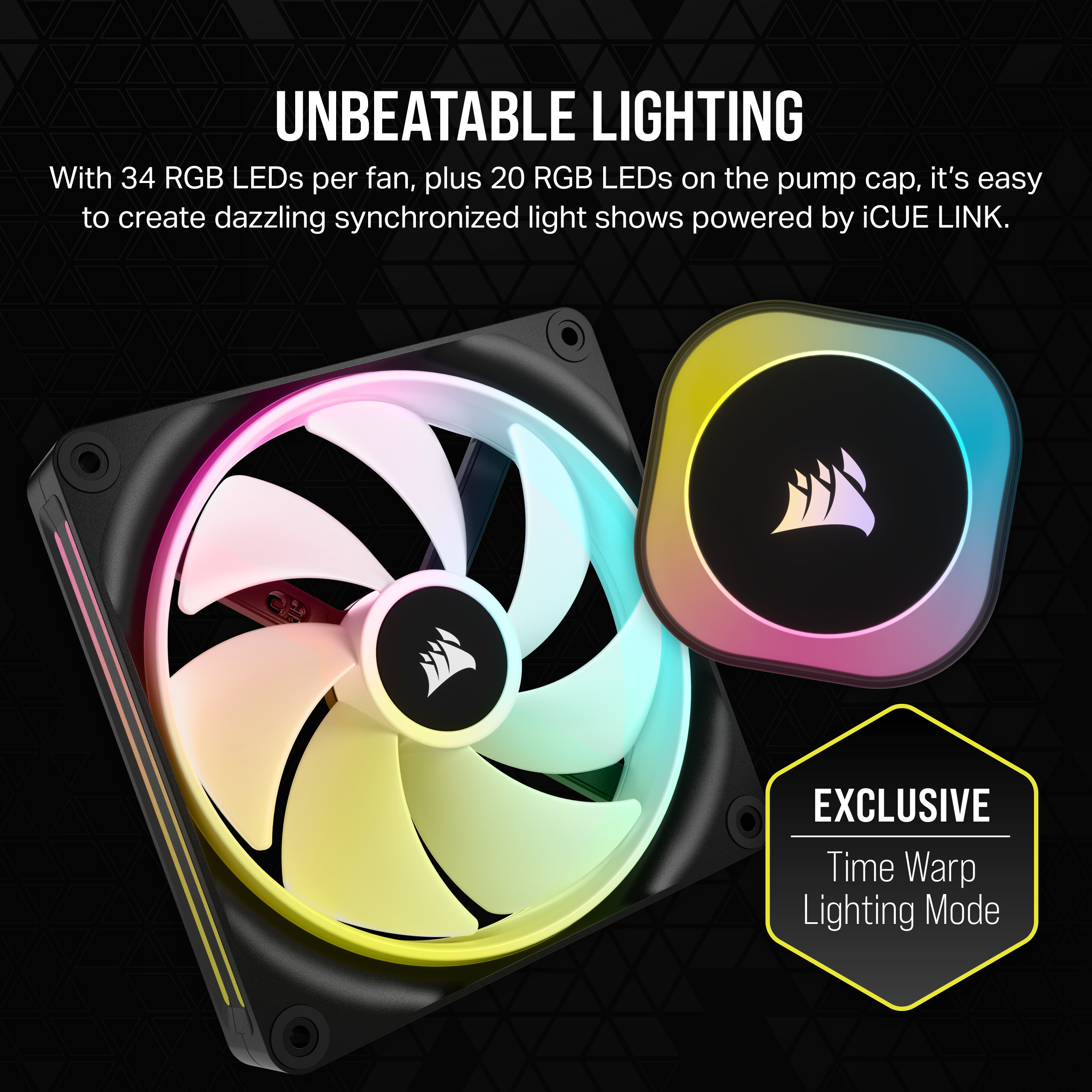 Corsair iCUE LINK H115i RGB -nestejäähdytysjärjestelmä, musta