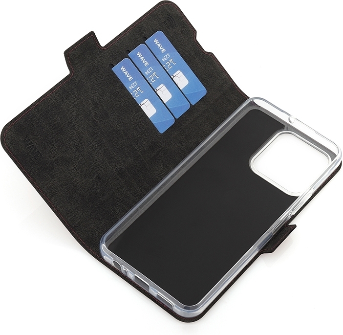 Wave BookCase -suojakotelo, Honor X6a, Smoky Sangria
