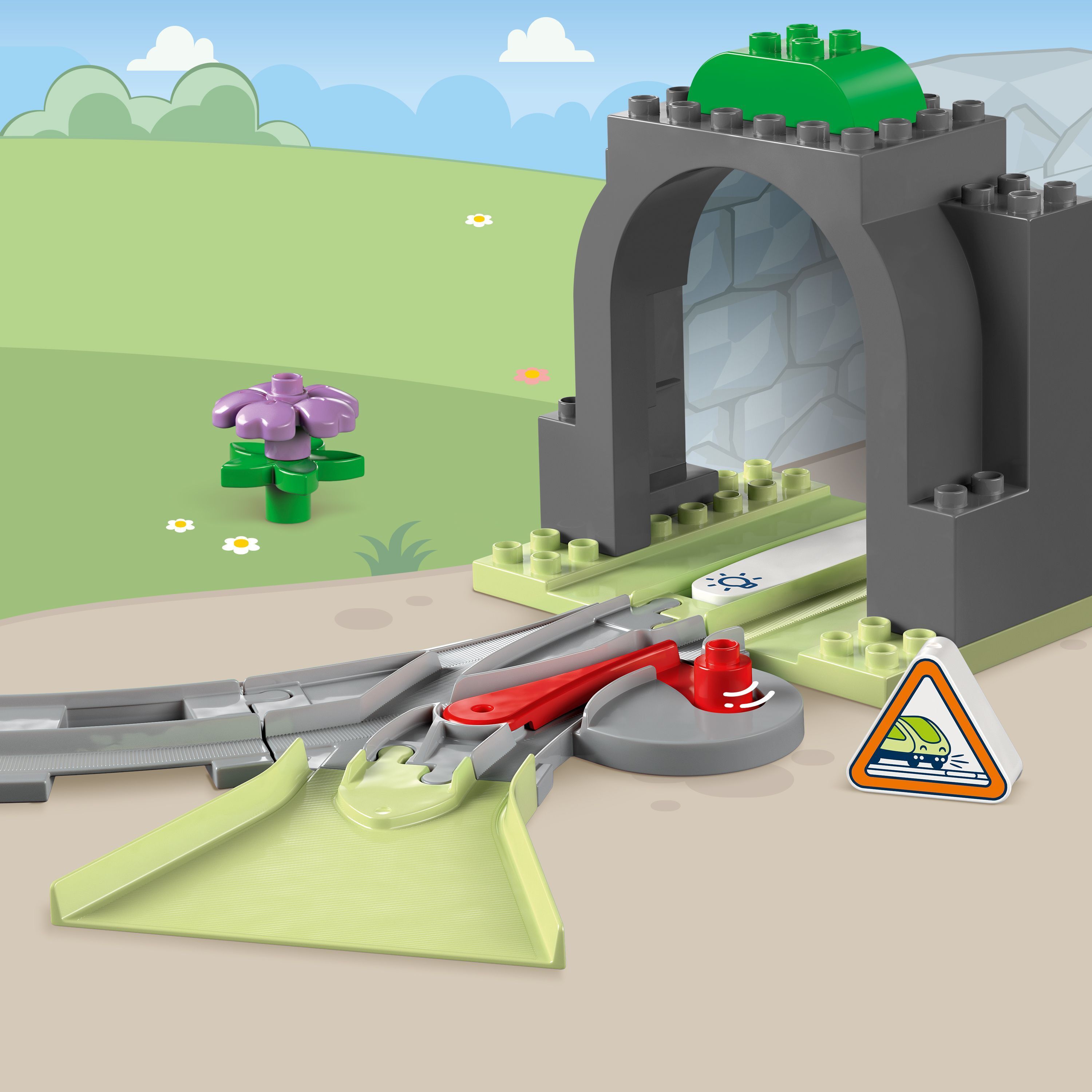 LEGO DUPLO Town 10425 – Tunneli ja raiteet ‑laajennussarja