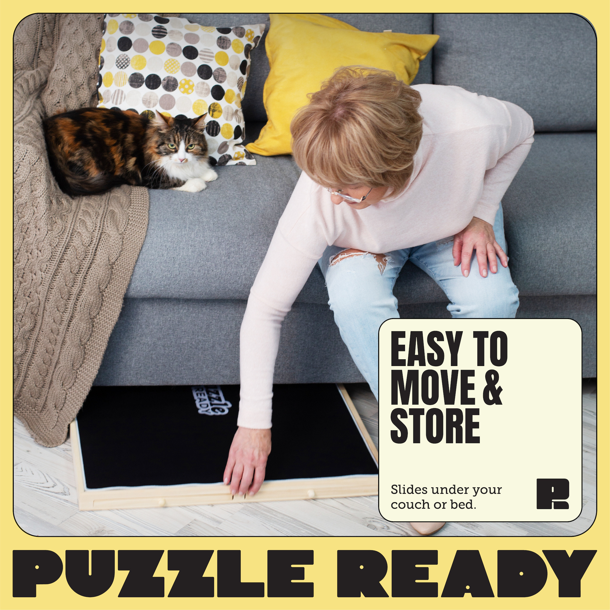 Puzzle Ready - Puinen palapelilauta, 1000 palalle