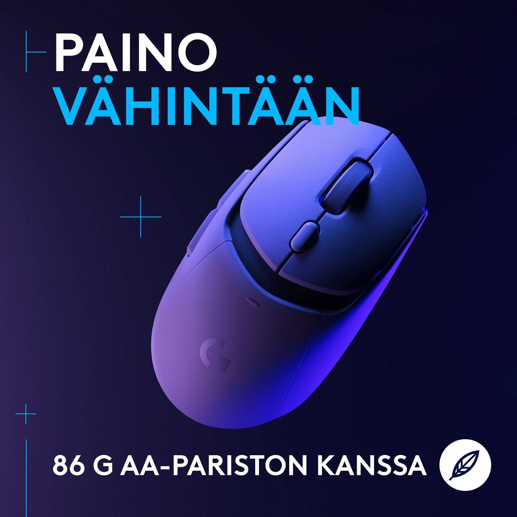 Logitech G309 LIGHTSPEED -langaton pelihiiri, valkoinen