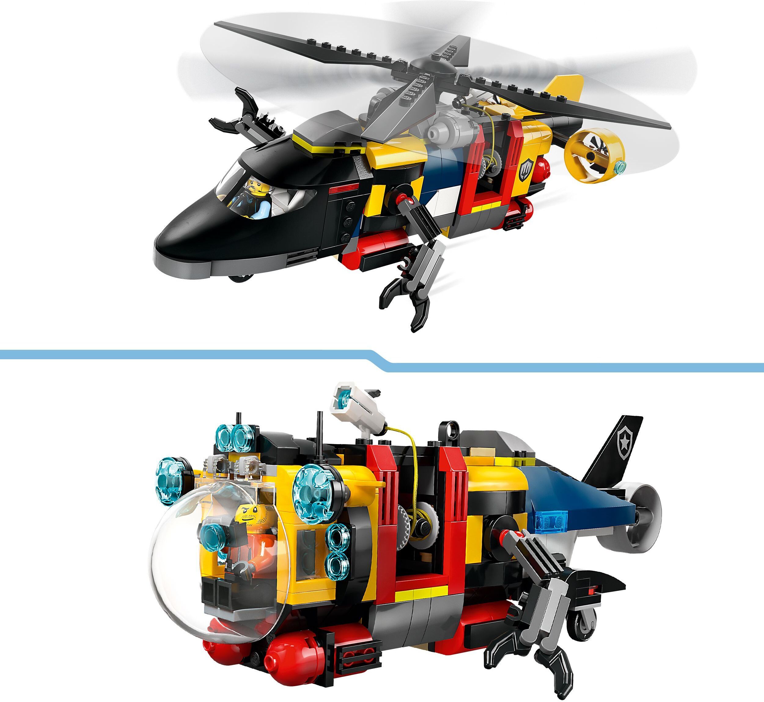LEGO City 60462 – Helikopteri, paloauto ja sukellusvene yhdessä