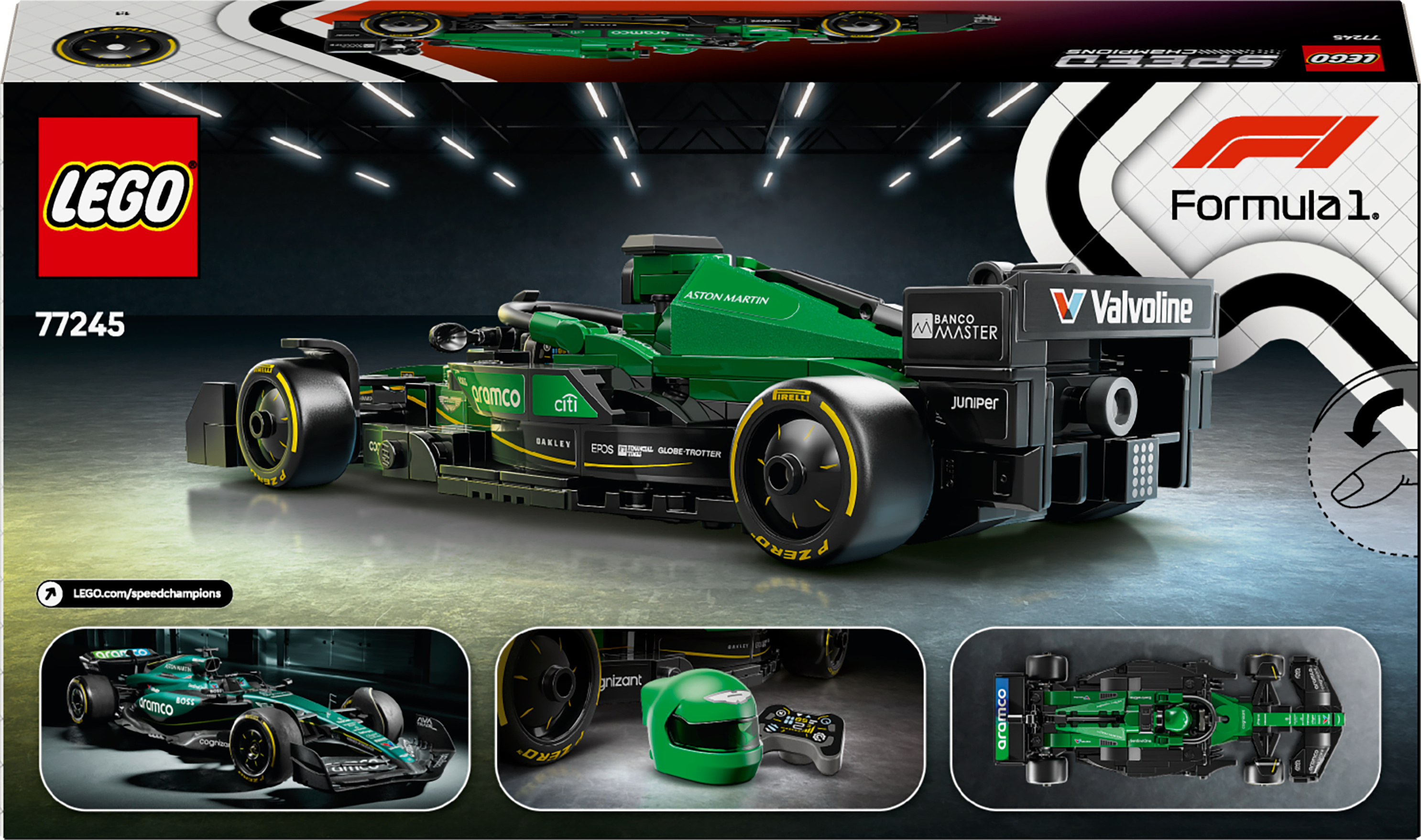 LEGO Speed Champions 77245 – Aston Martin Aramco F1® AMR24 ‑kilpa-auto