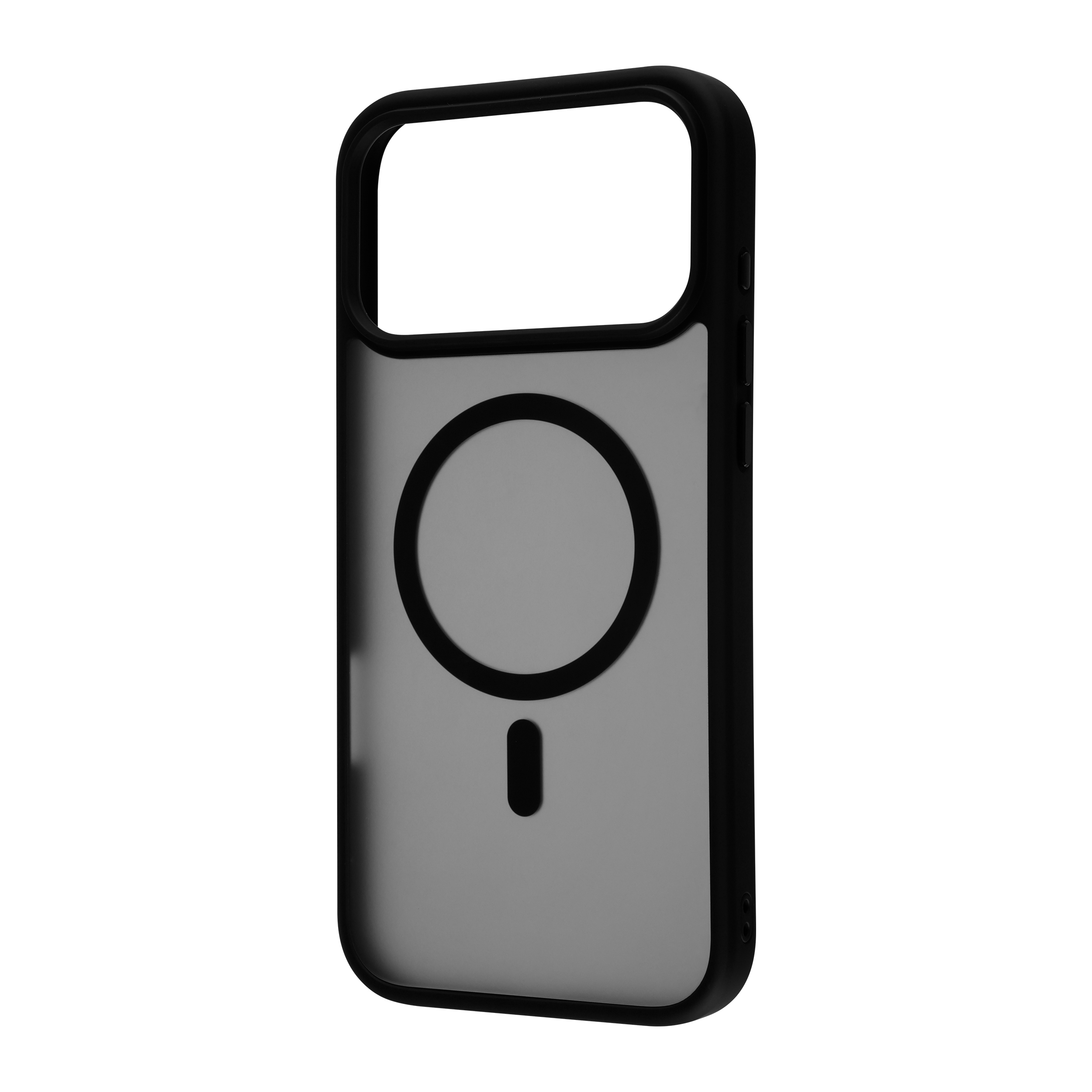 FoneKit MagSafe-yhteensopiva Soft Touch suojakuori, iPhone 17 Pro, musta/harmaa