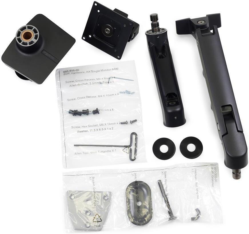 Ergotron HX Monitor Arm G9 monitorivarsi, musta