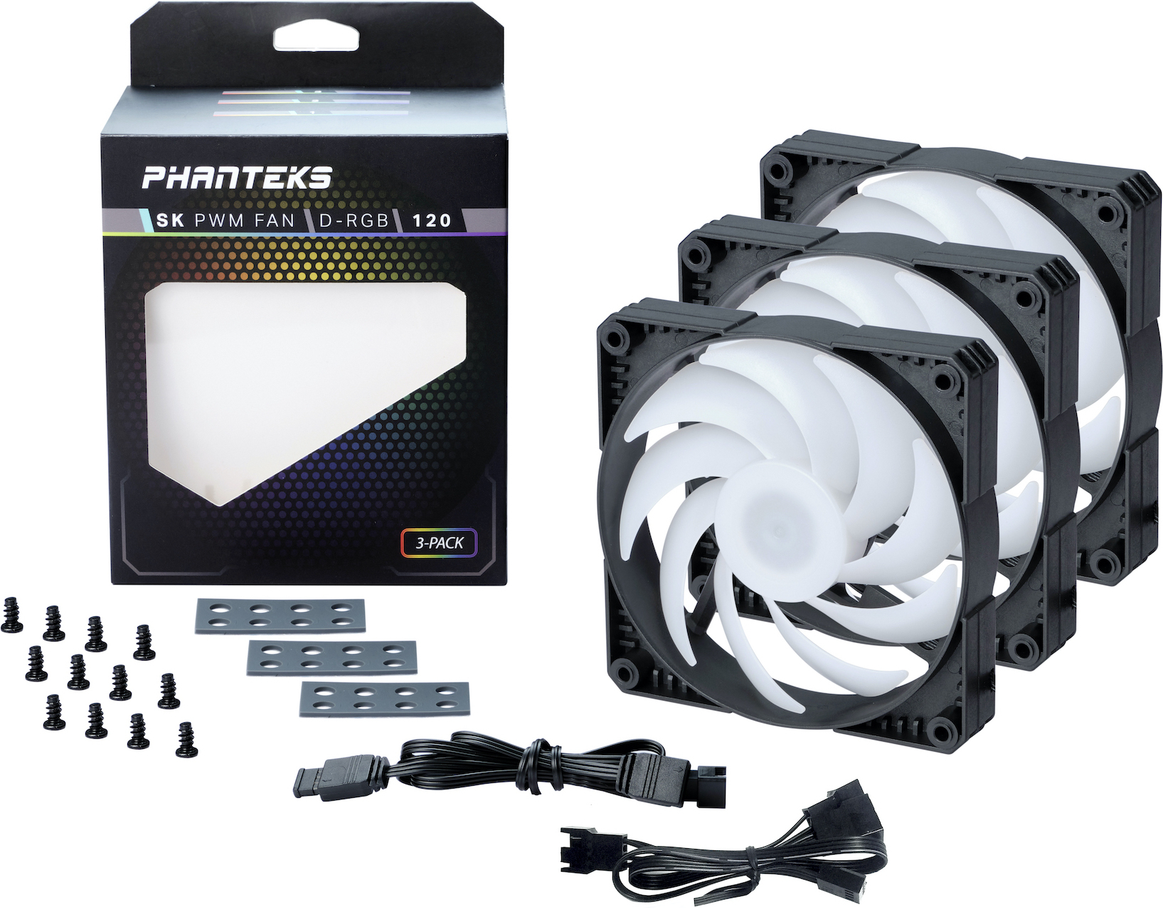 Phanteks PH-F120SK D-RGB PWM -tuuletin, 120 mm, 3-pack