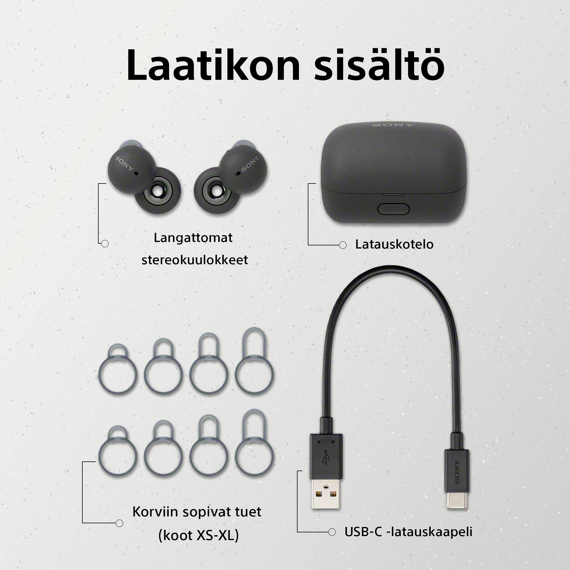 Sony LinkBuds -langattomat nappikuulokkeet, harmaa 10 Sony LinkBuds -langattomat nappikuulokkeet, harmaa - Image 10