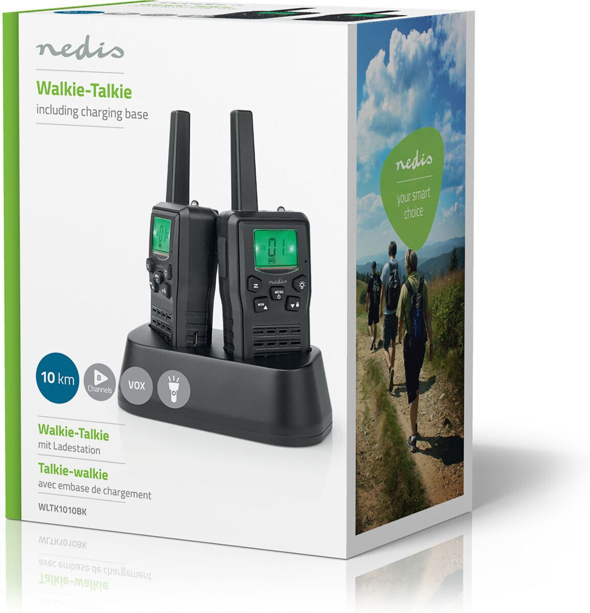 Nedis radiopuhelin WLTK1010BK, 2 kpl