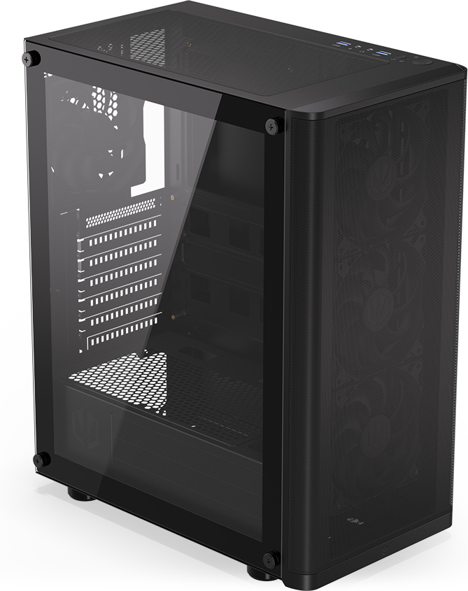Endorfy Ventum 200 Air ATX-kotelo ikkunalla, musta