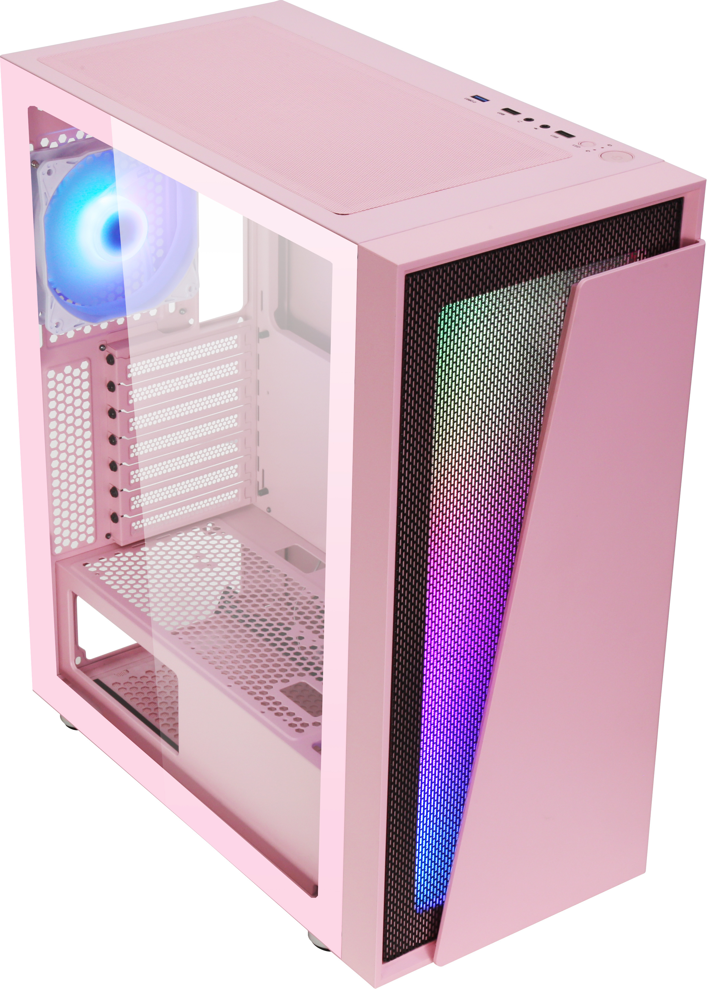 Blackstorm Artemis 3705 ATX-kotelo ikkunalla, pinkki