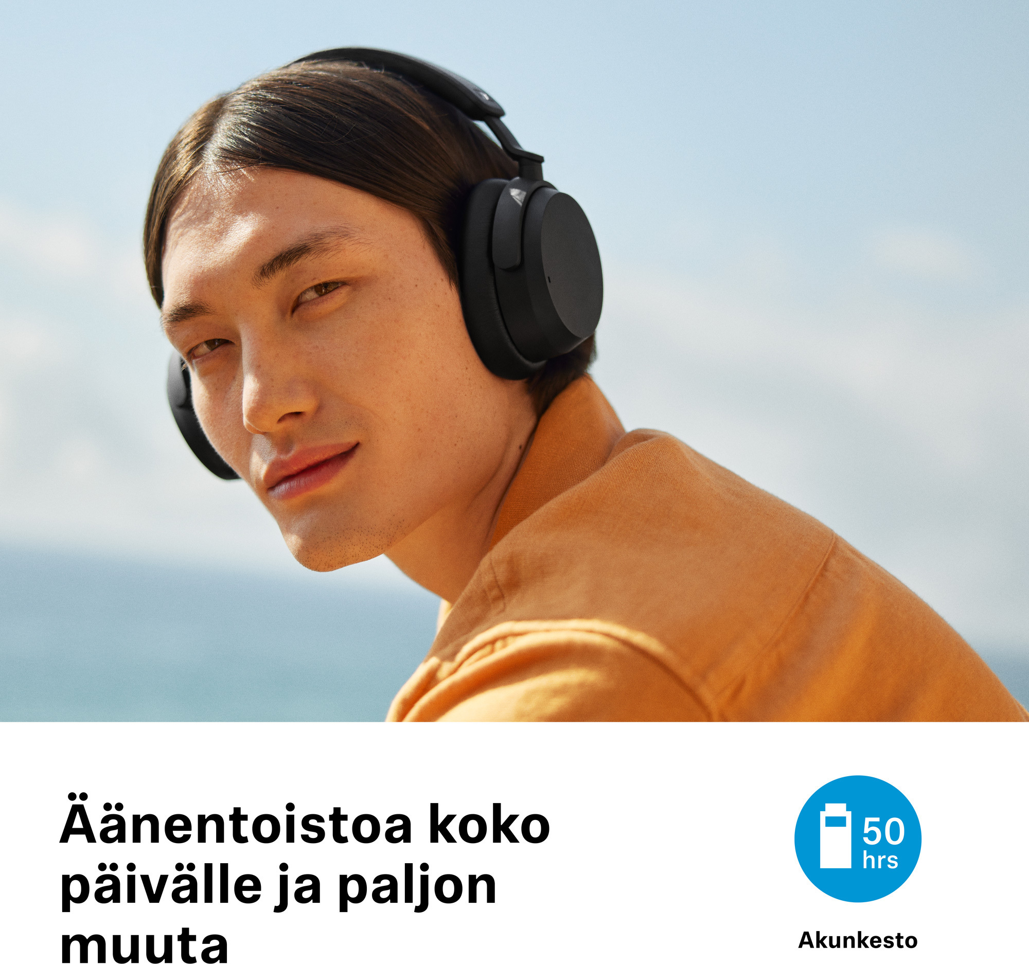 Sennheiser Accentum Wireless vastamelukuulokkeet, musta