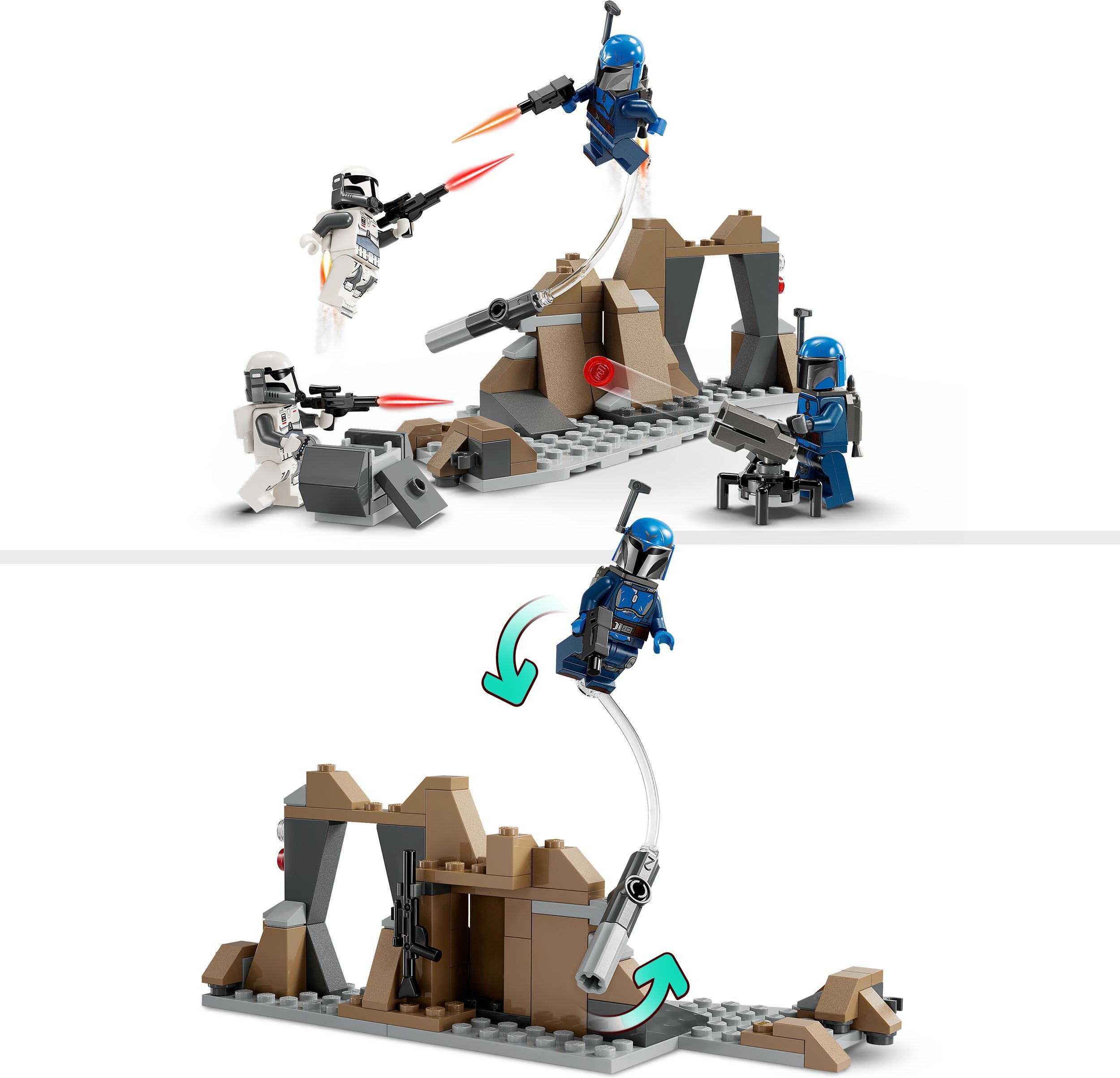 LEGO Star Wars 75373 - Väijytys Mandalorella – taistelupakkaus