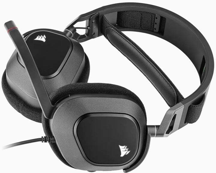 Corsair HS80 RGB Wireless -kuulokemikrofoni, valkoinen