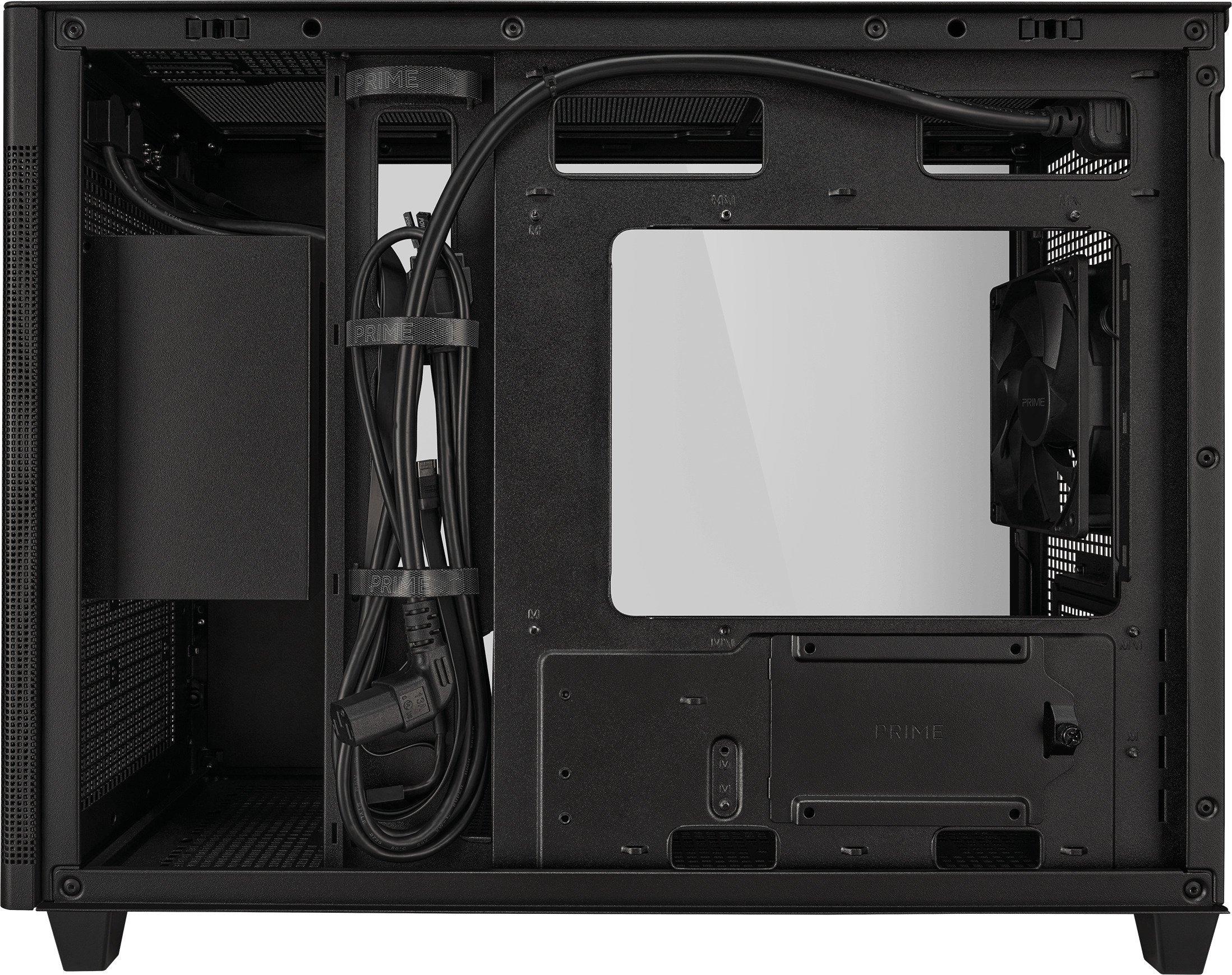 Asus Prime AP201 TG Micro-ATX-kotelo ikkunalla, musta