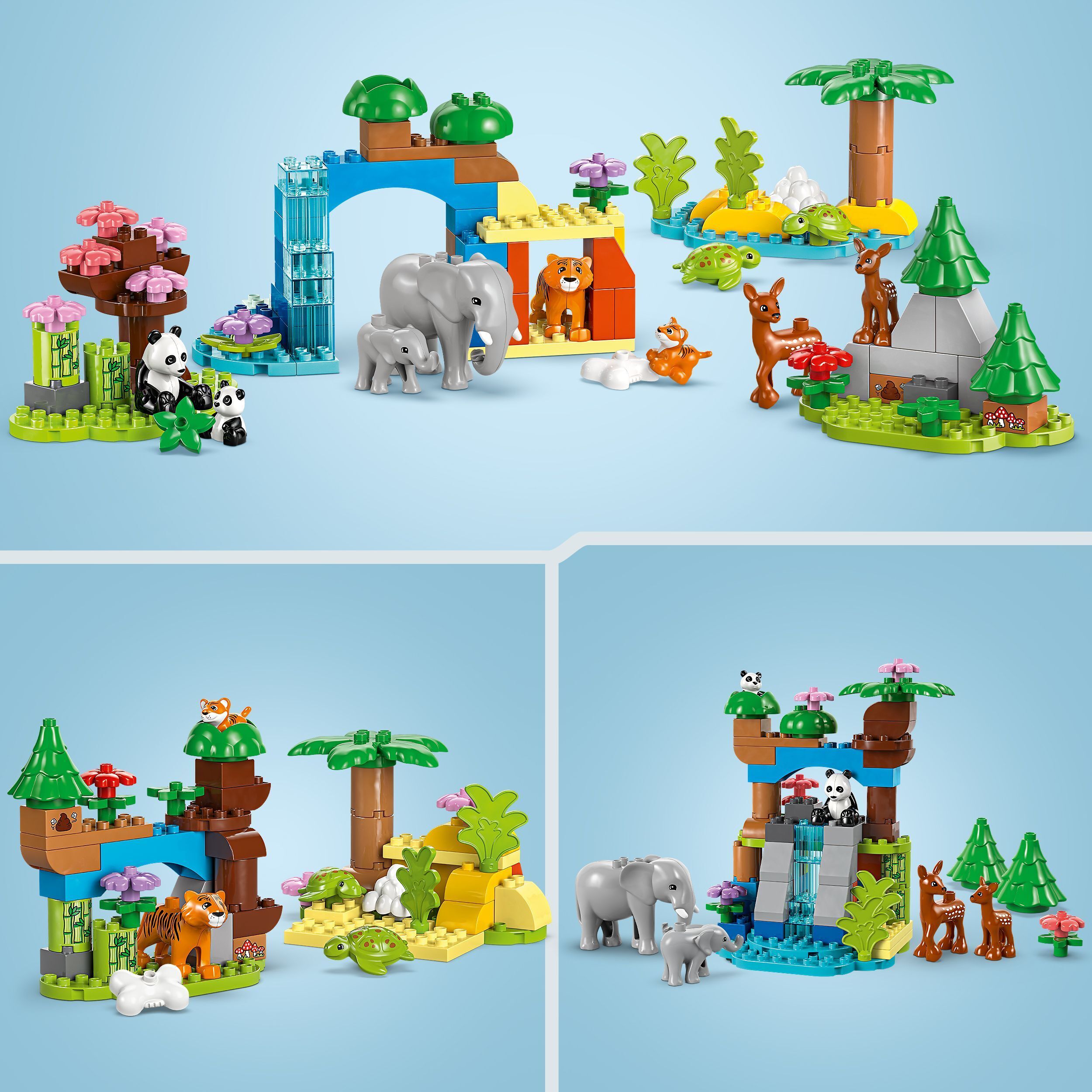 LEGO DUPLO Town 10446 – 3-in-1 luonnoneläinperheet