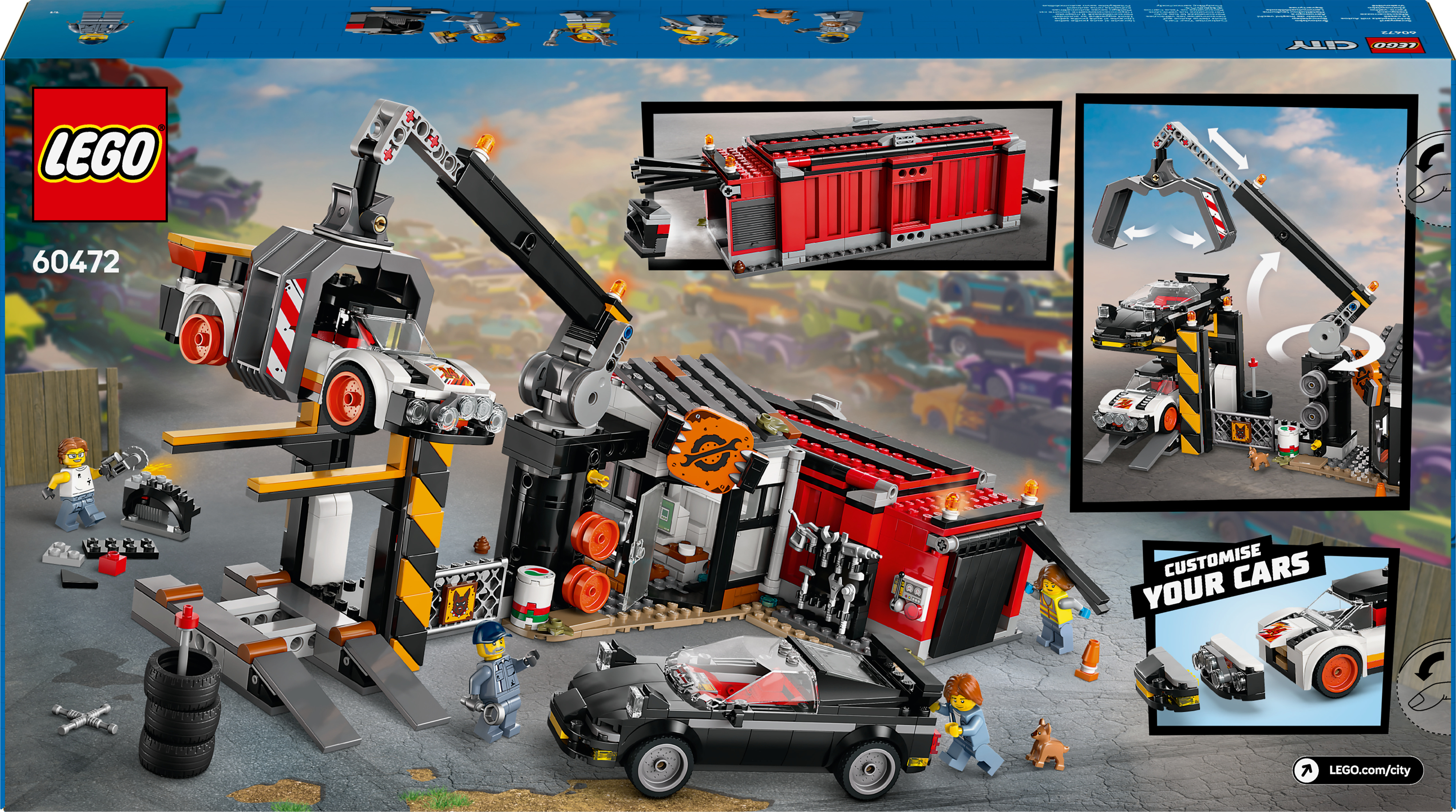 LEGO My City 60472 – Autopurkamo ja autoja