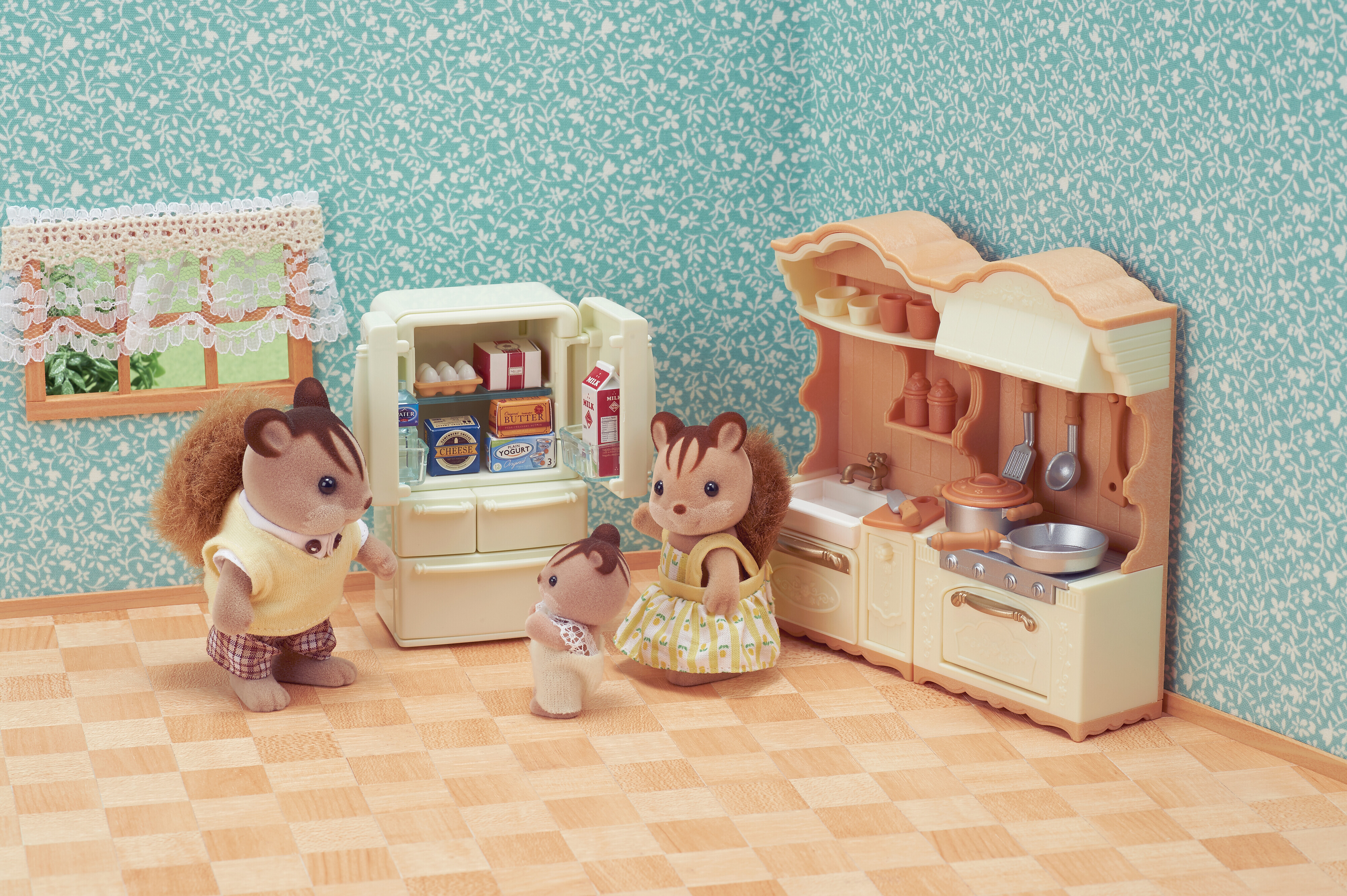 Sylvanian Families - Maalaistalon keittiö jääkaapilla