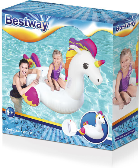 Bestway Unicorn Rider -uimapatja, 150 x 117 cm