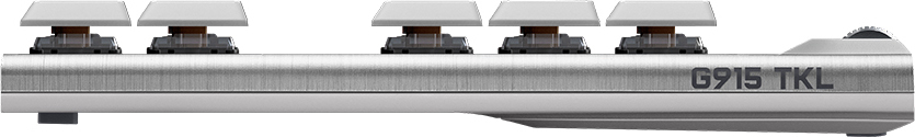 Logitech G915 TKL -pelinäppäimistö, Tactile-kytkimet, valkoinen