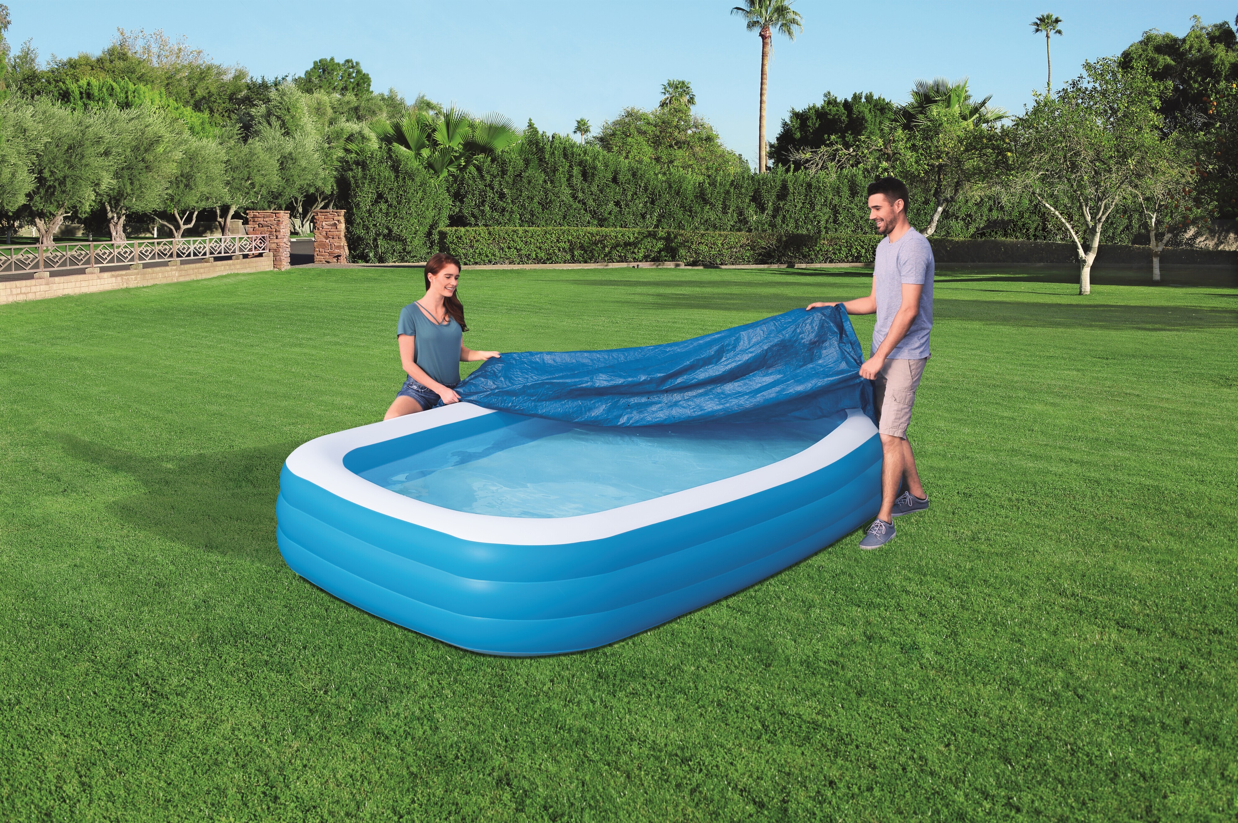 Bestway FlowClear -suojapeite, 305 x 183 x 56 cm