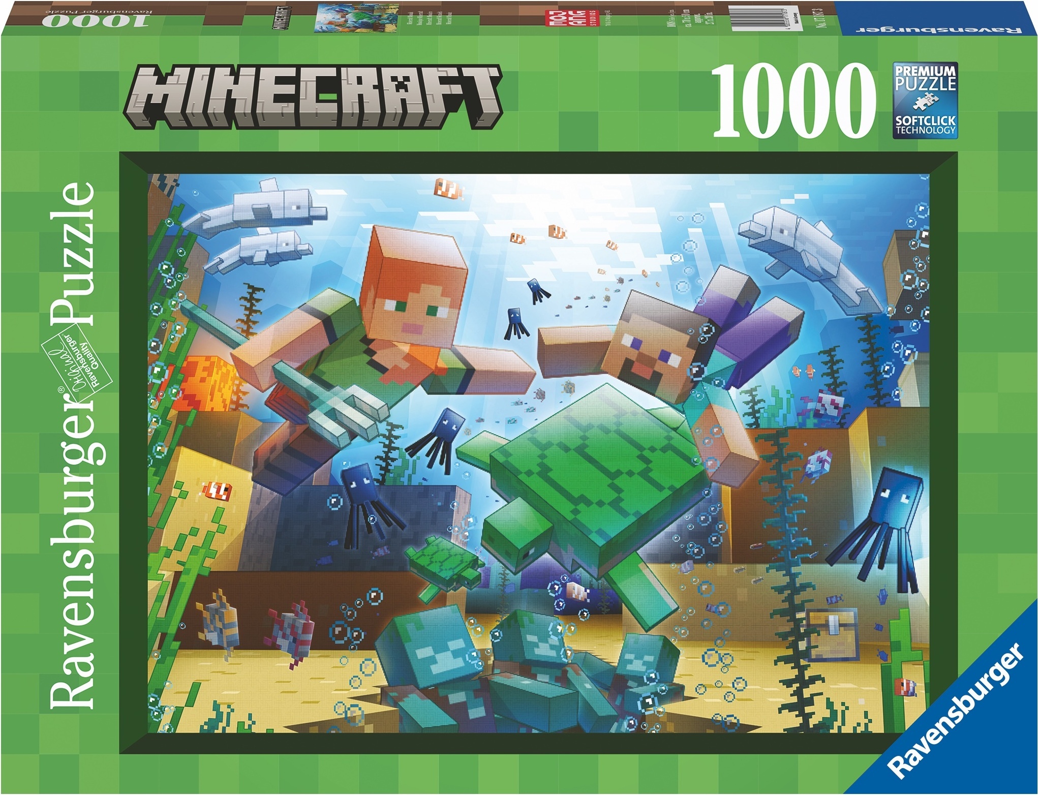 Ravensburger Пазл-мозаика Minecraft, 1000 деталей (10217187) - Smartech.ee