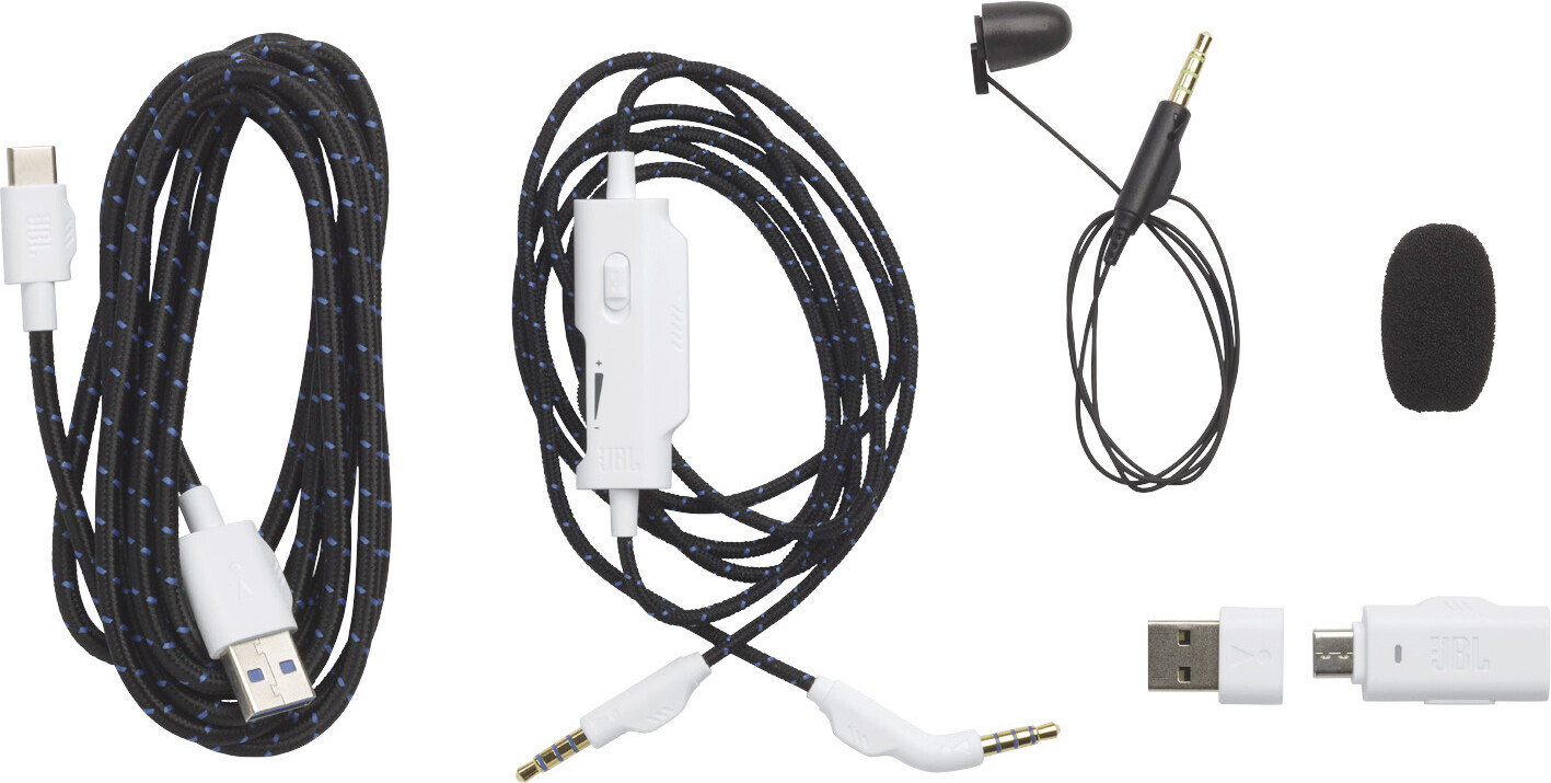 JBL Quantum 910P langattomat pelikuulokkeet, sinivalkoinen