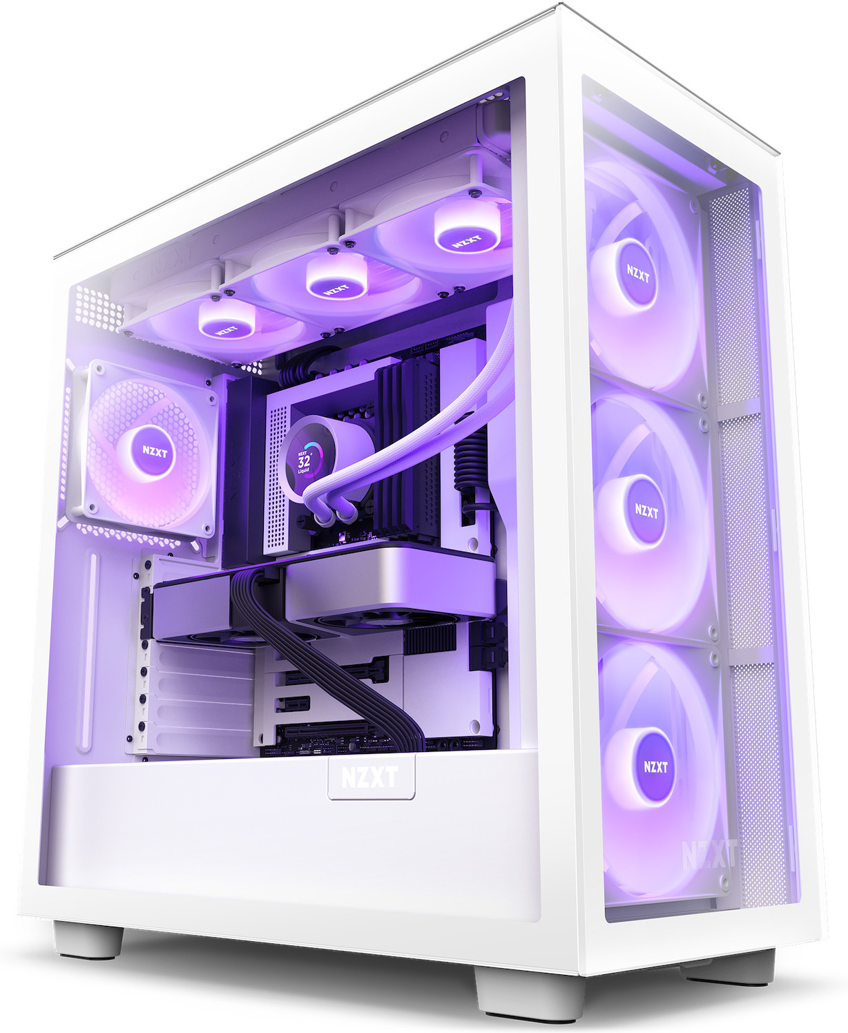 NZXT Kraken Elite 240 RGB -nestejäähdytysjärjestelmä, valkoinen