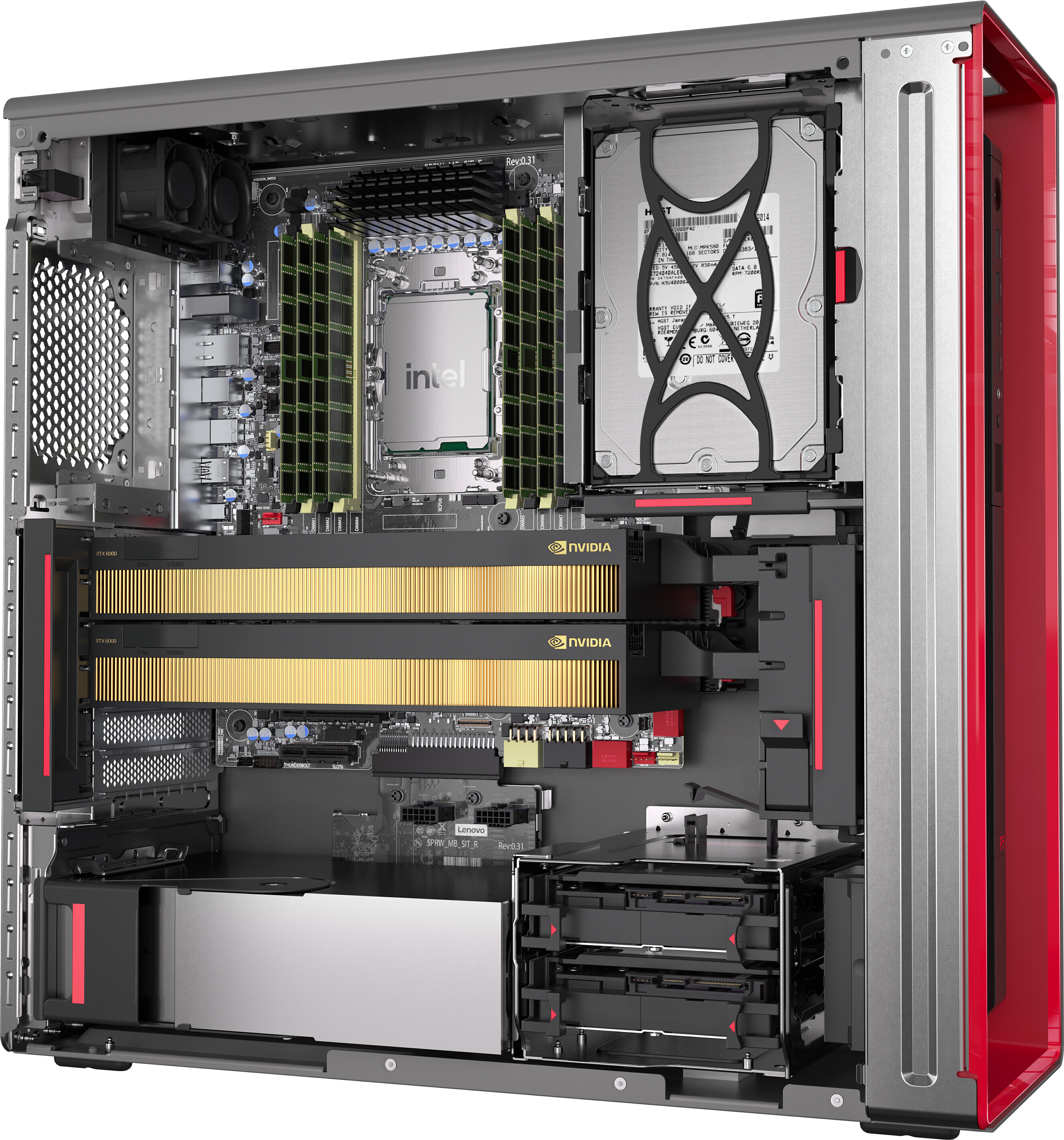 Lenovo ThinkStation P5 -tehotyöasema, Win 11 Pro (30GA001GMT)