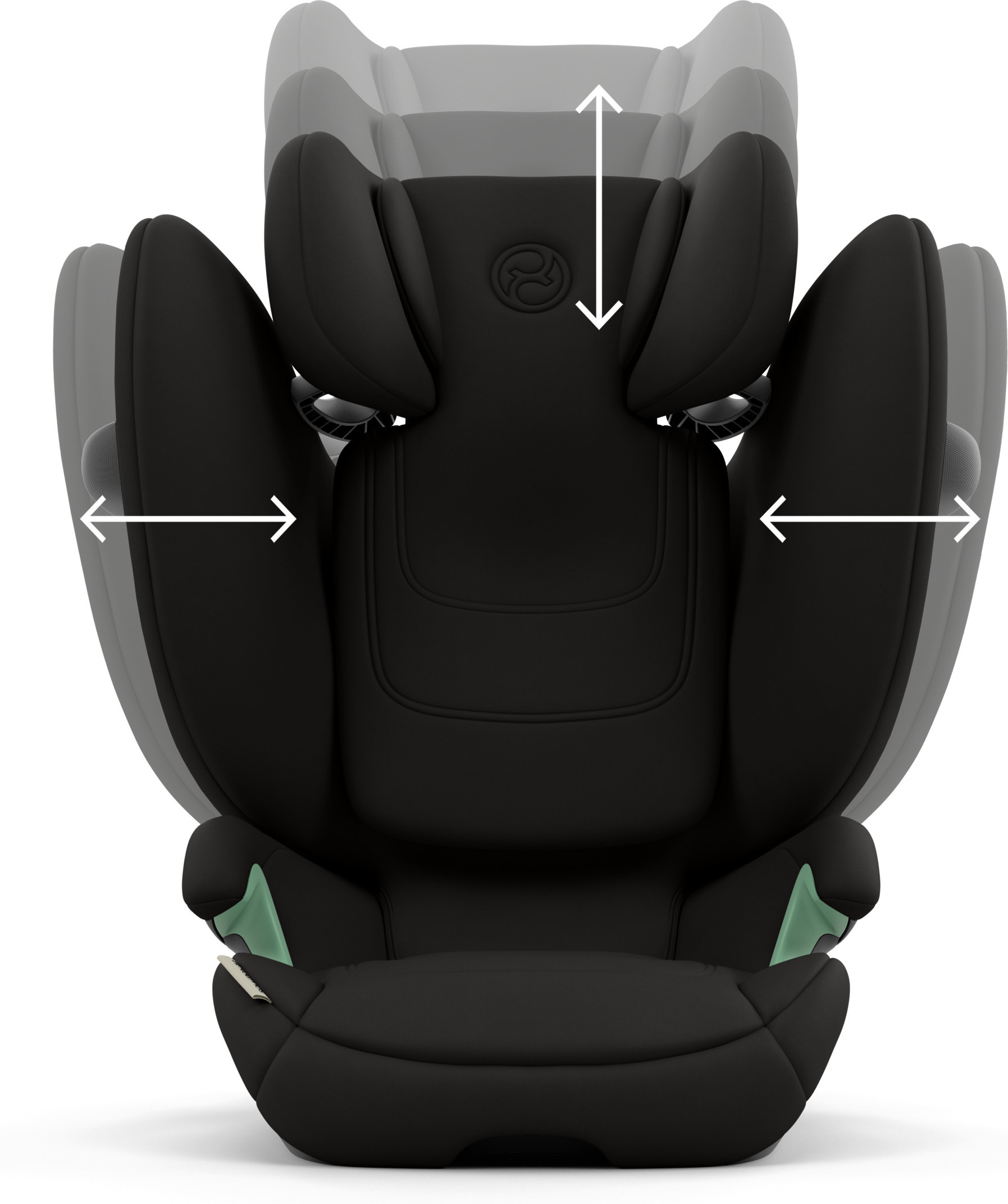 CYBEX Solution G2 i-Fix -turvavyöistuin, 100 - 150 cm, Fog Grey