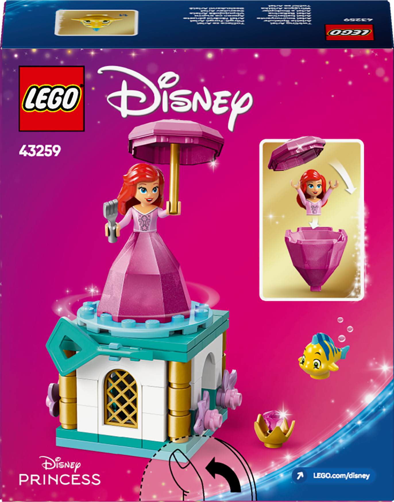 LEGO Disney Princess 43259 – Pyörähtelevä Ariel