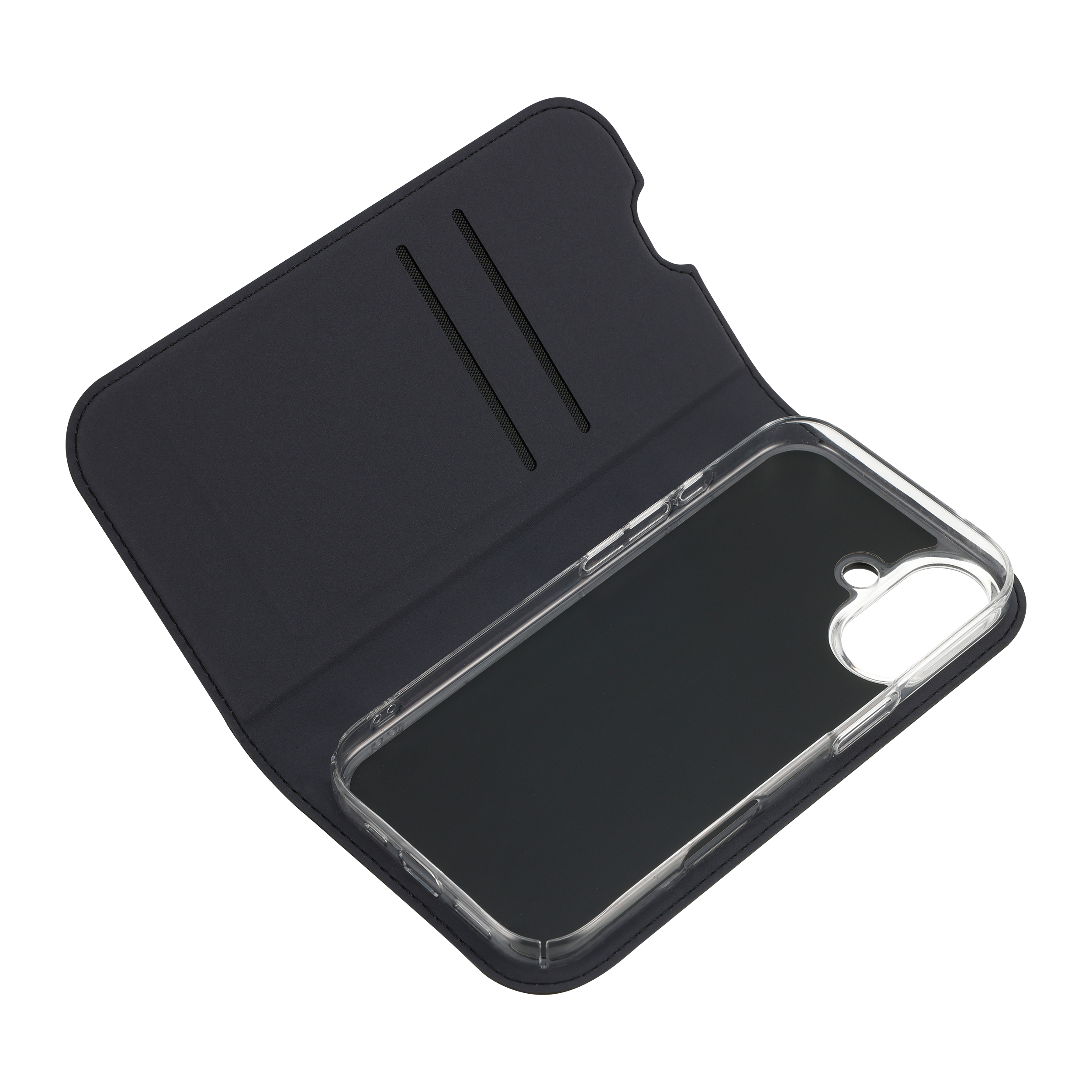 FoneKit BookCase suojakotelo, iPhone 17, musta