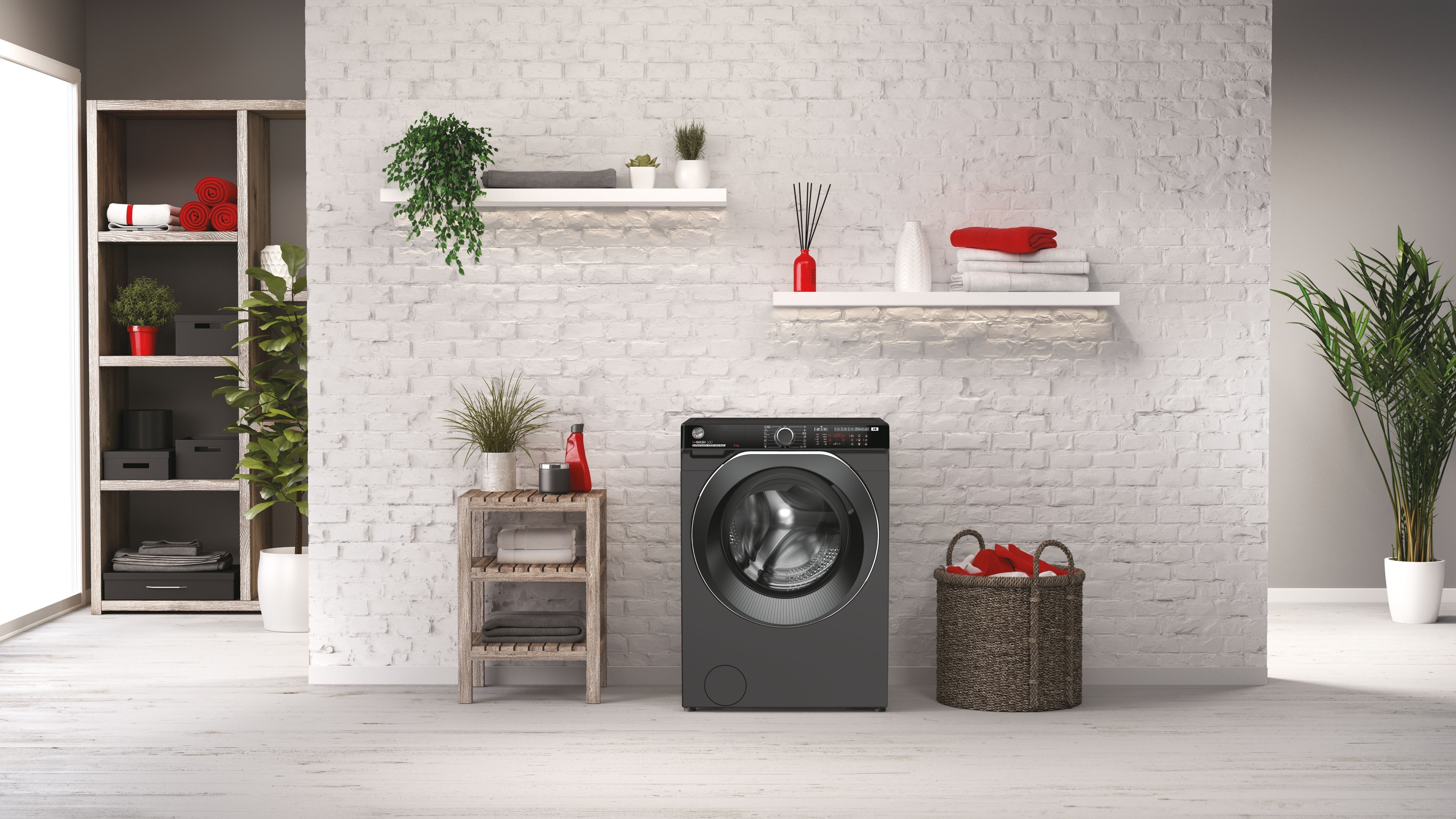 Hoover H-Wash 500 Slim HW437XMBB/1-S pyykinpesukone