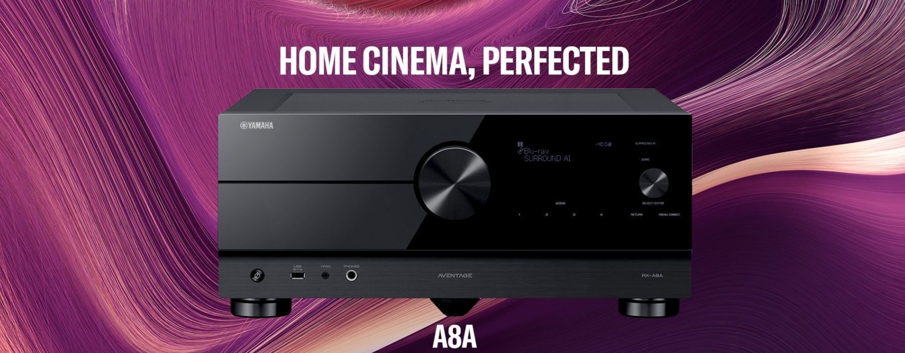 Yamaha RX-A8A AVENTAGE -11.2 AV-viritinvahvistin, musta
