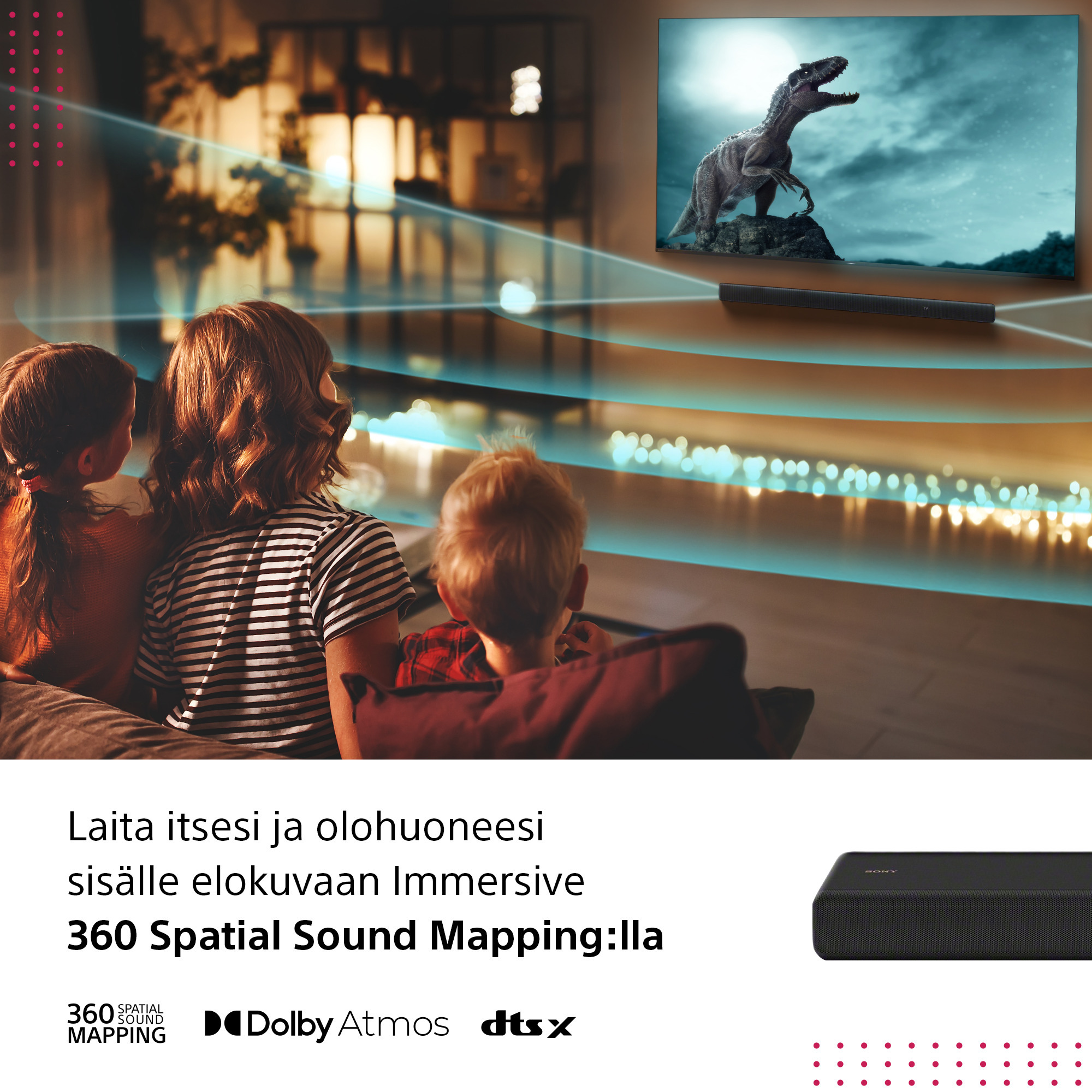 Sony HT-A3000 3.1 Dolby Atmos Soundbar -äänijärjestelmä