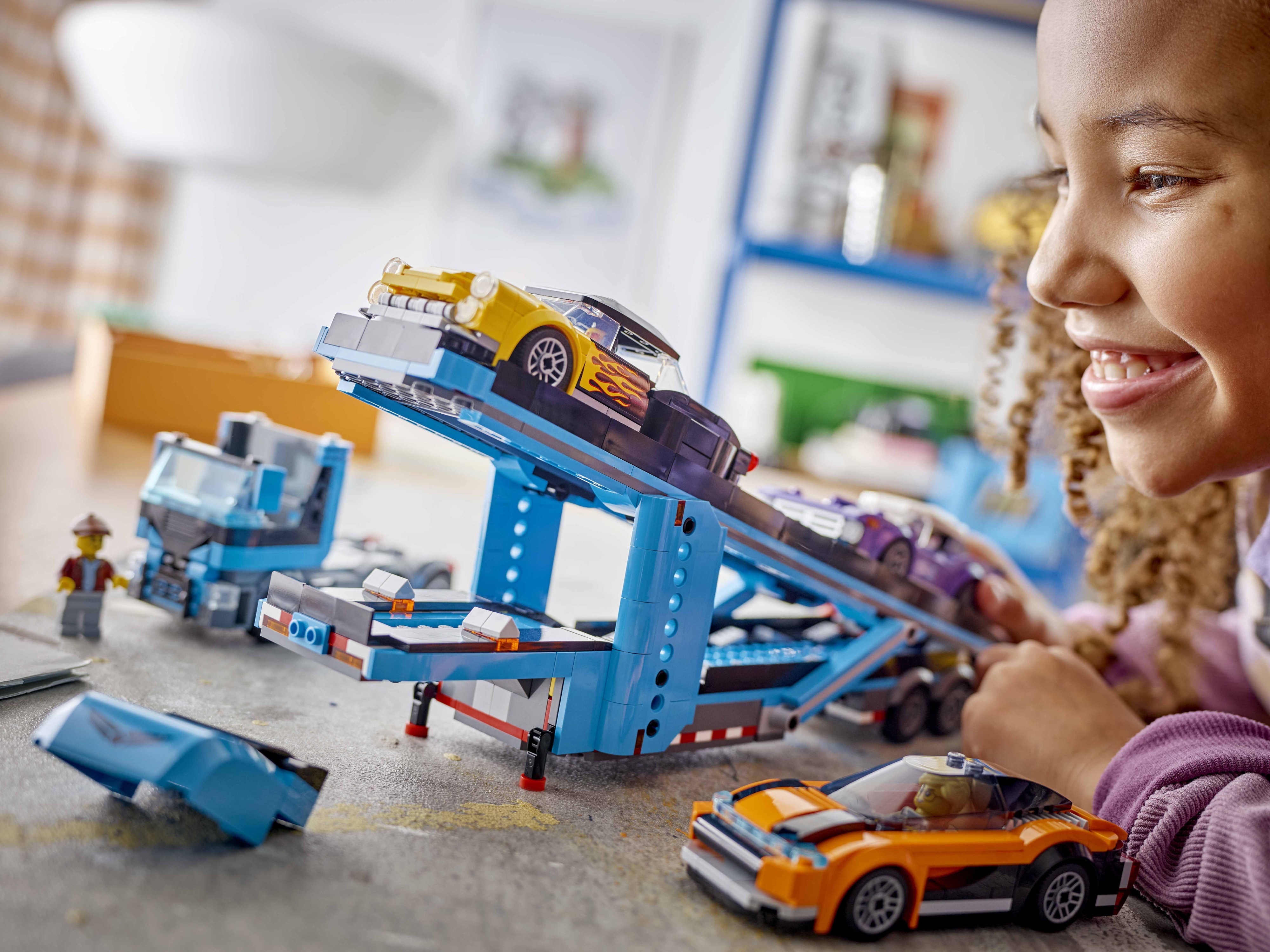 LEGO City Big Vehicles 60408  - Urheiluautojen kuljetusauto