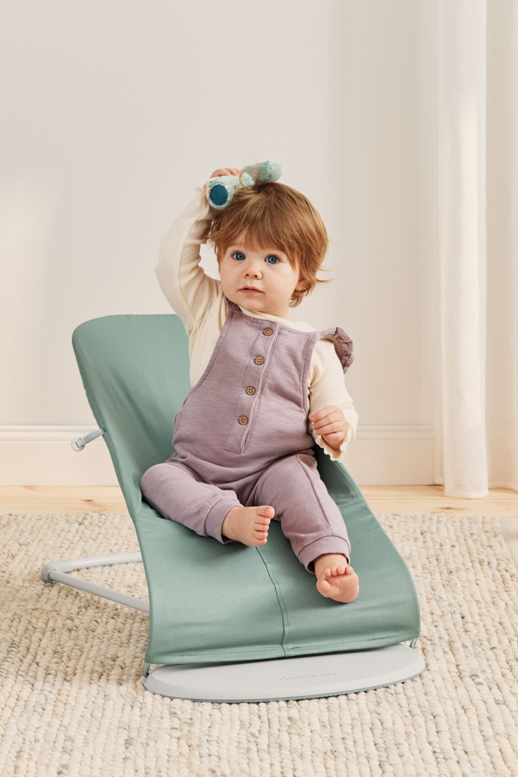 BabyBjörn Bouncer Balance Soft Woven -sitteri, jersey sage