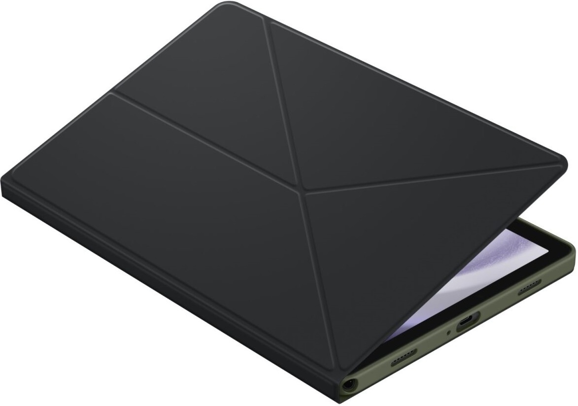 Samsung Galaxy Tab A9+ Book Cover -suojakotelo, musta