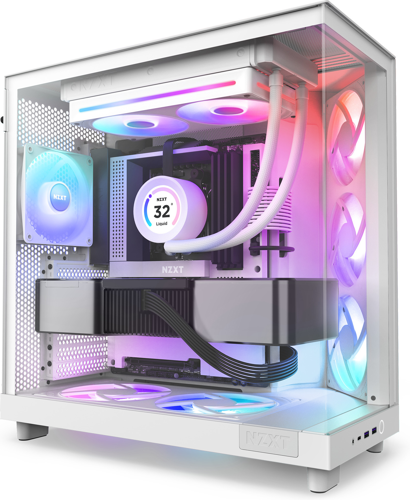 NZXT F240 RGB CORE -tuuletin, 2 * 120 mm, musta