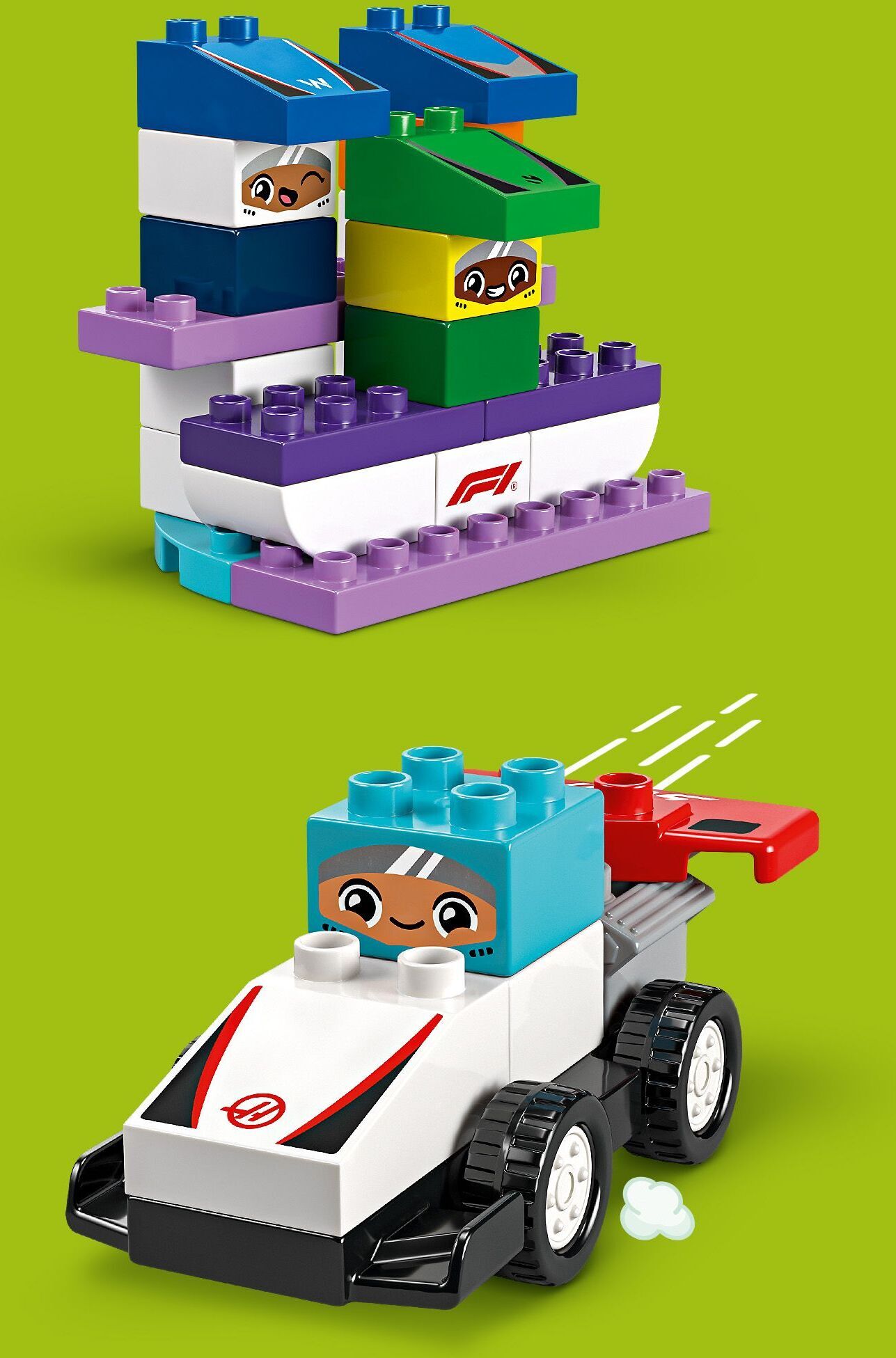 LEGO DUPLO Town 10445 – F1-tiimin kilpa-autot ja kuljettajat