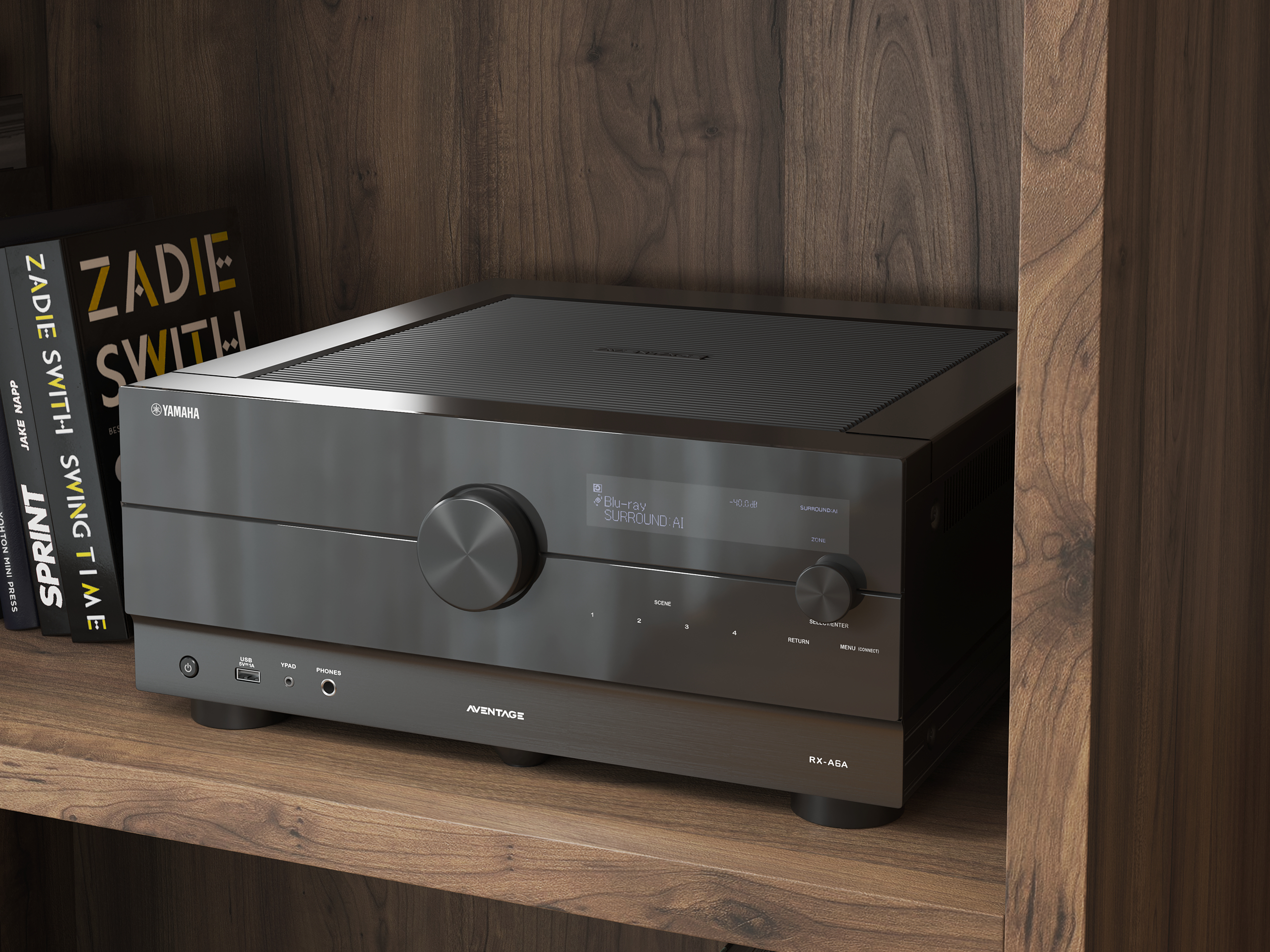 Yamaha RX-A6A AVENTAGE -9.2 AV-viritinvahvistin, musta
