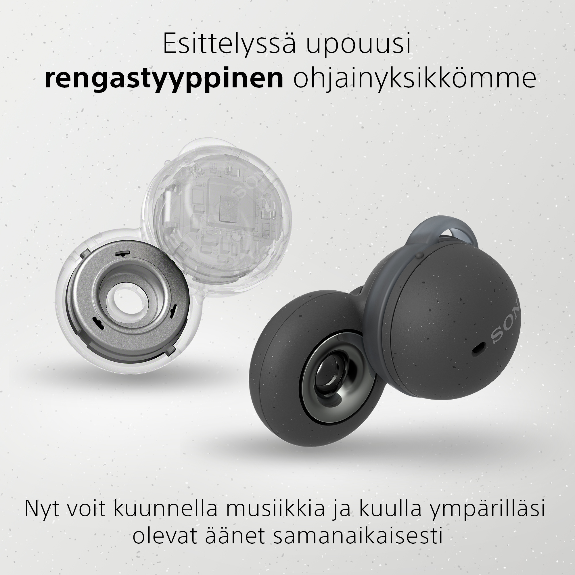 Sony LinkBuds -langattomat nappikuulokkeet, harmaa 9 Sony LinkBuds -langattomat nappikuulokkeet, harmaa - Image 9