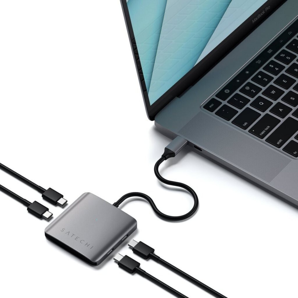 Satechi 4-porttinen USB-C Hub -adapteri